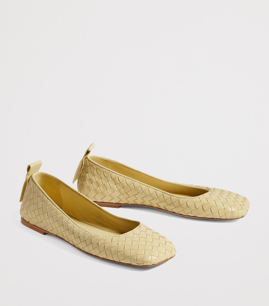 Bottega Veneta Womens Lambskin Charlotte Ballet Flats Image 3