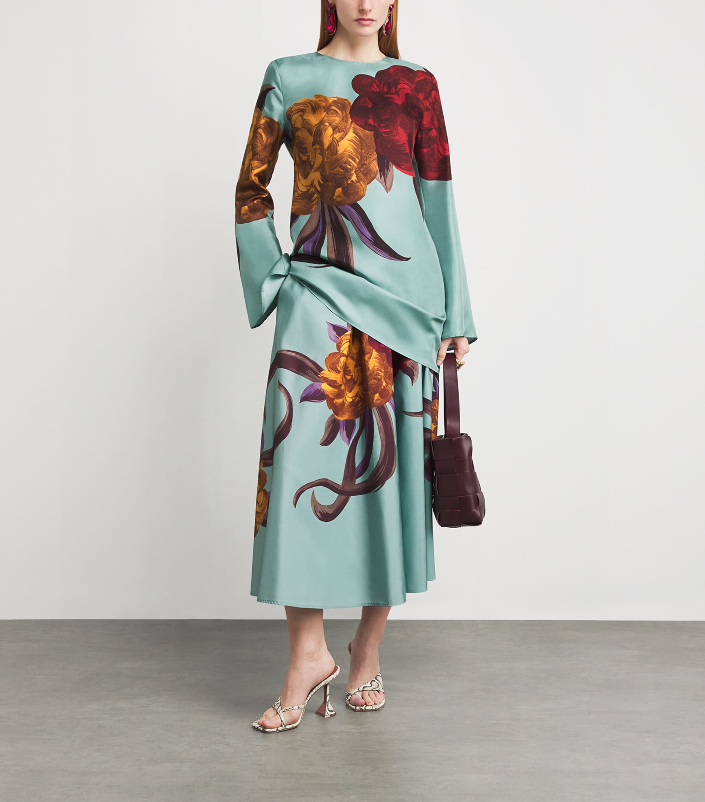 Silk Supreme Swing Mini Dress BU01PEONY PLACEE Image 2