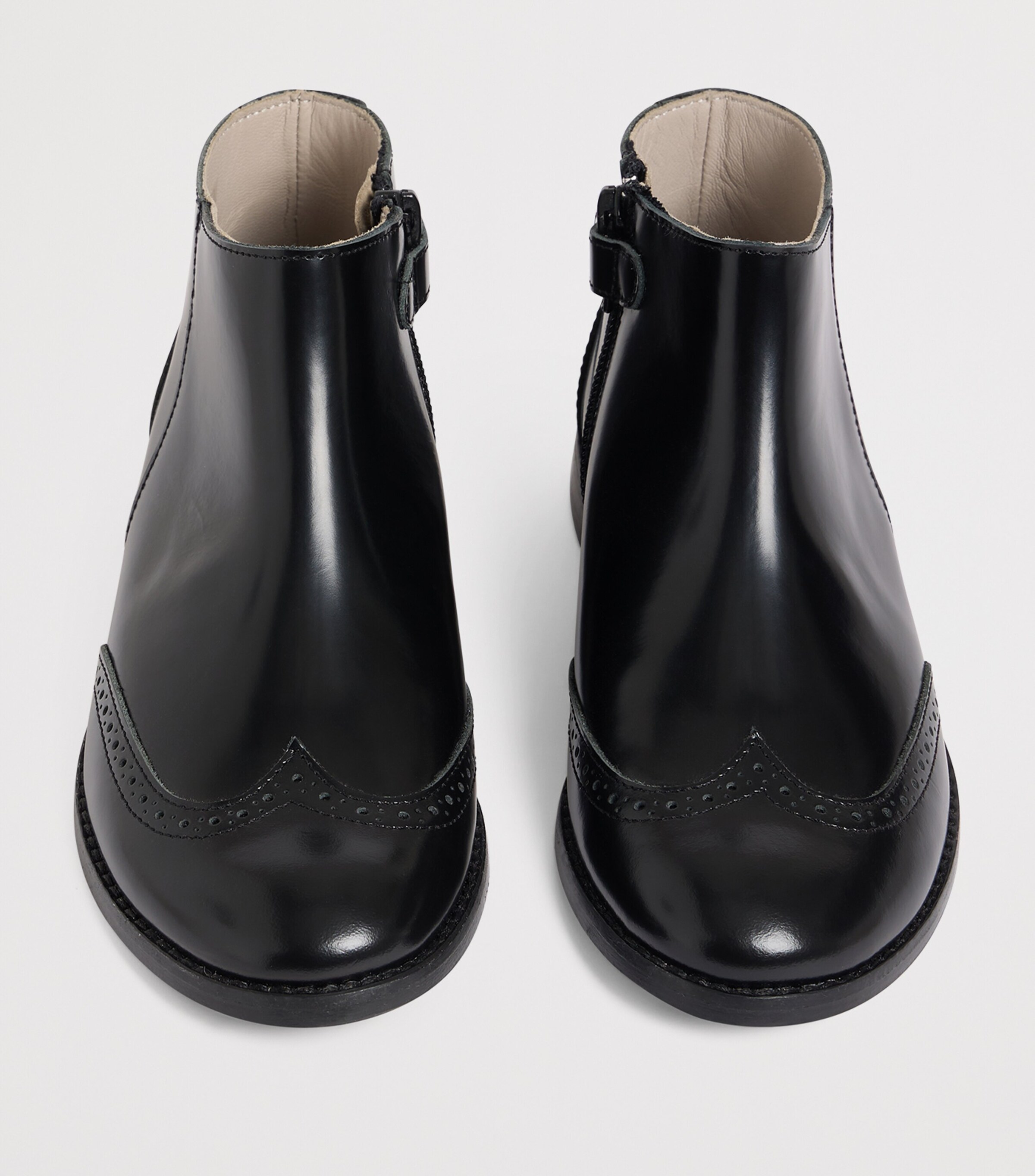 Leather Janette Ankle Boots NOIR Image 3