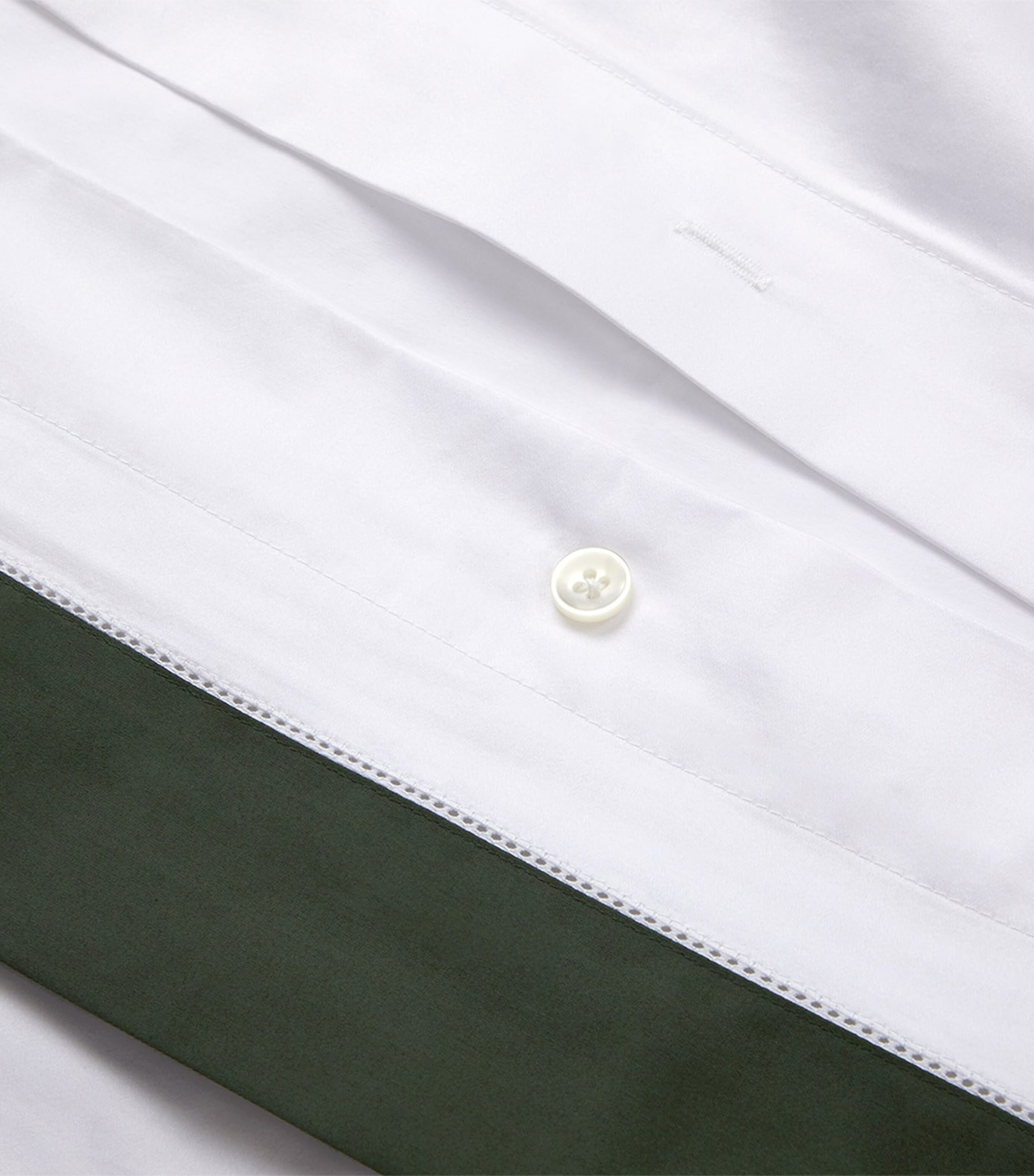 Cotton Langdon Emperor Duvet Cover (280cm x 240cm) DKGREEN Image 4