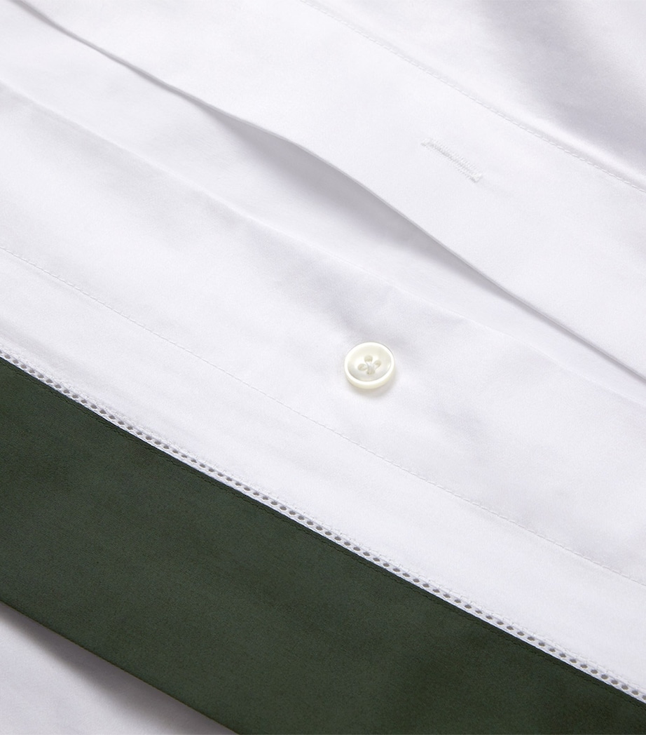 Cotton Langdon Emperor Duvet Cover (280cm x 240cm) DKGREEN Image 4