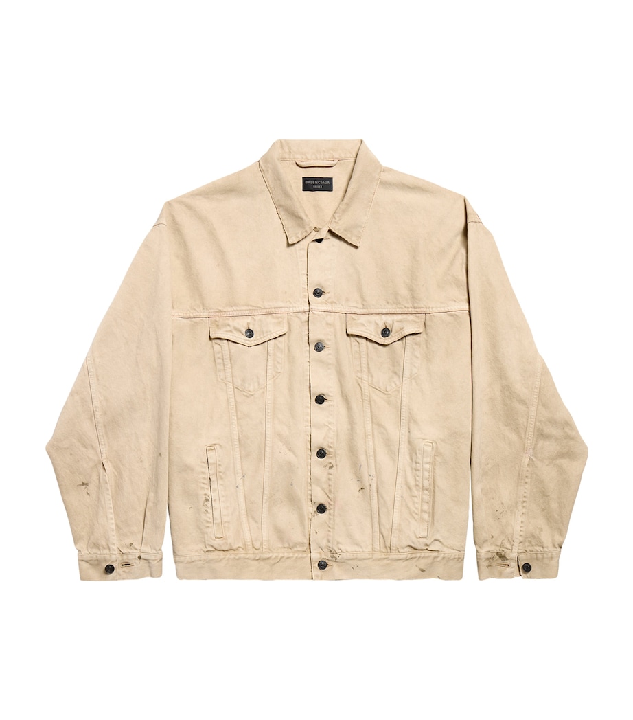 Logo Oversized Denim Jacket 9501 Image 1