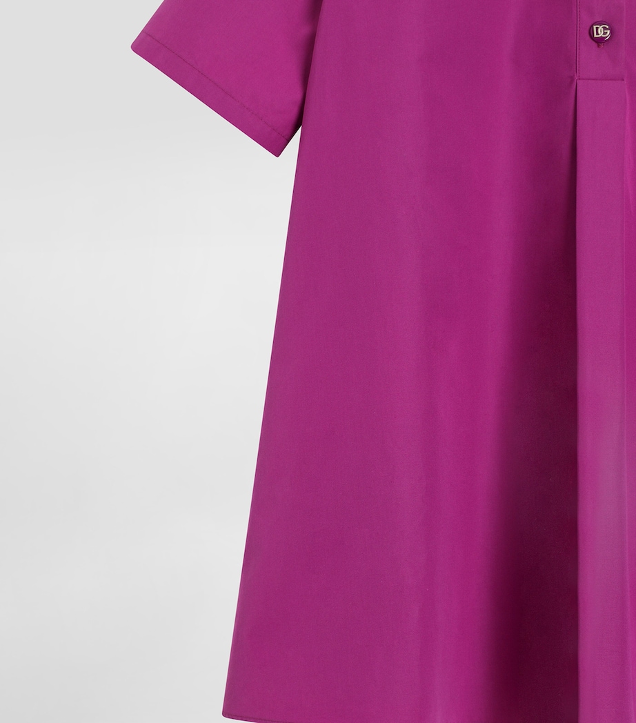 Cotton Shirt Dress (8-12+ Years) F0321-FUXIA Image 3