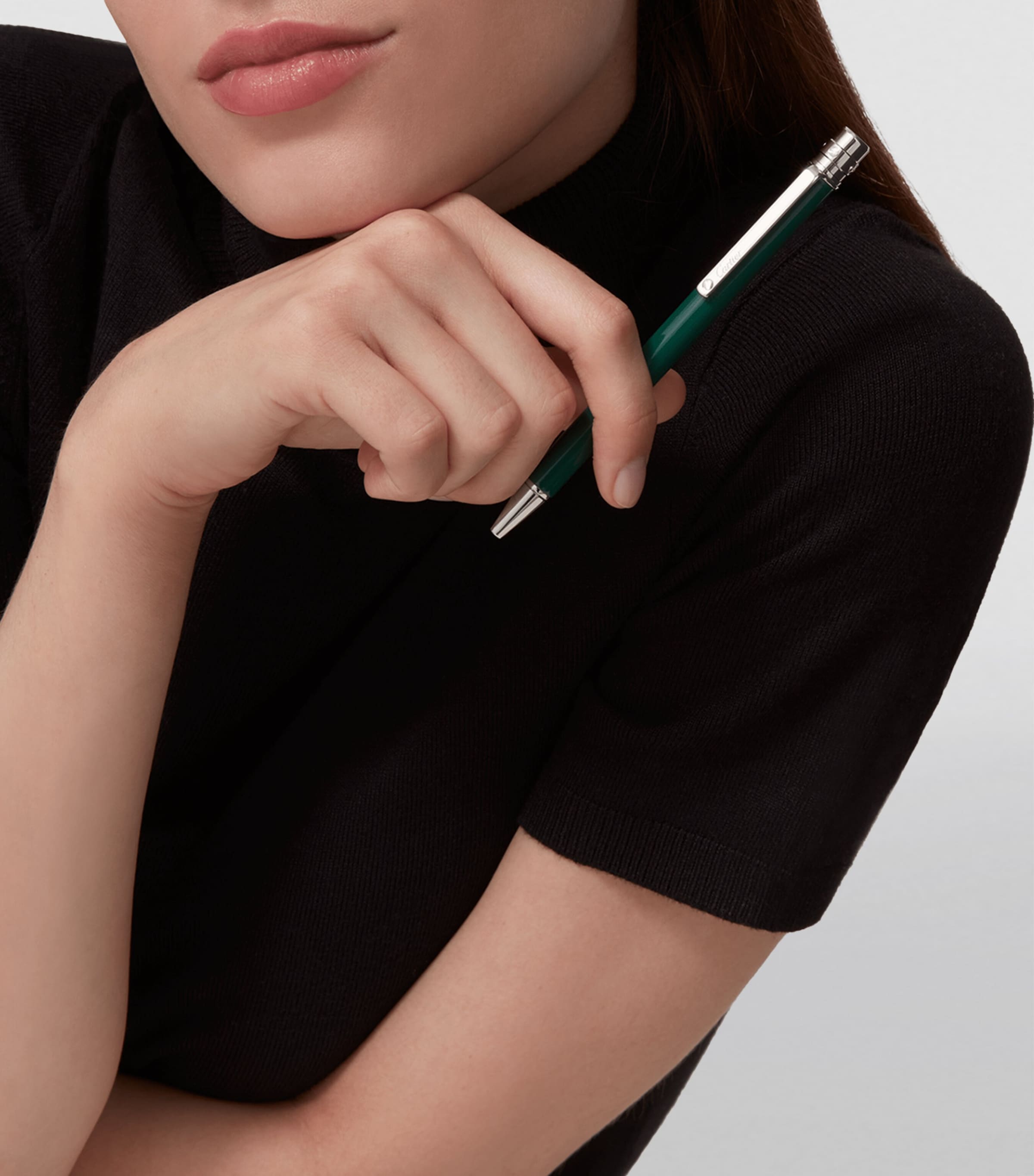 Santos de Cartier Ballpoint Pen GREEN Image 6