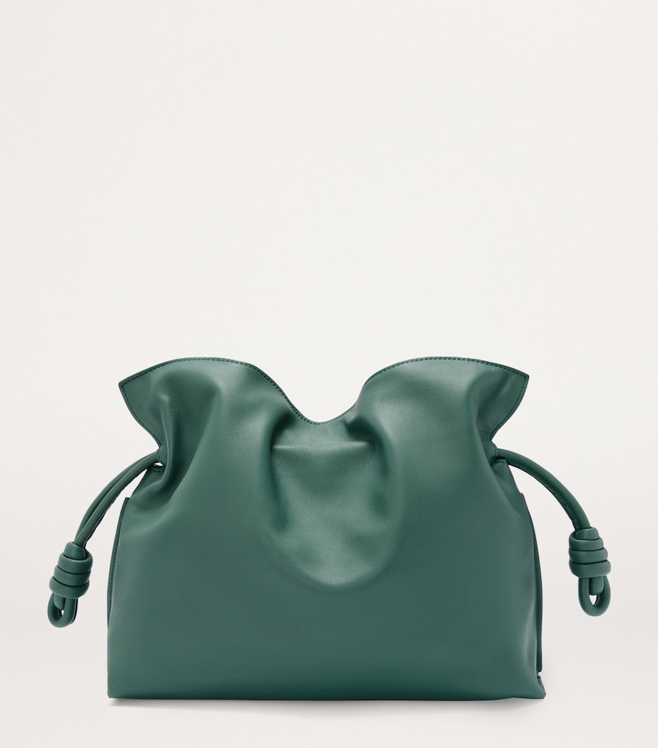 LOEWE Medium Leather Flamenco Purse Vetiver Image 2
