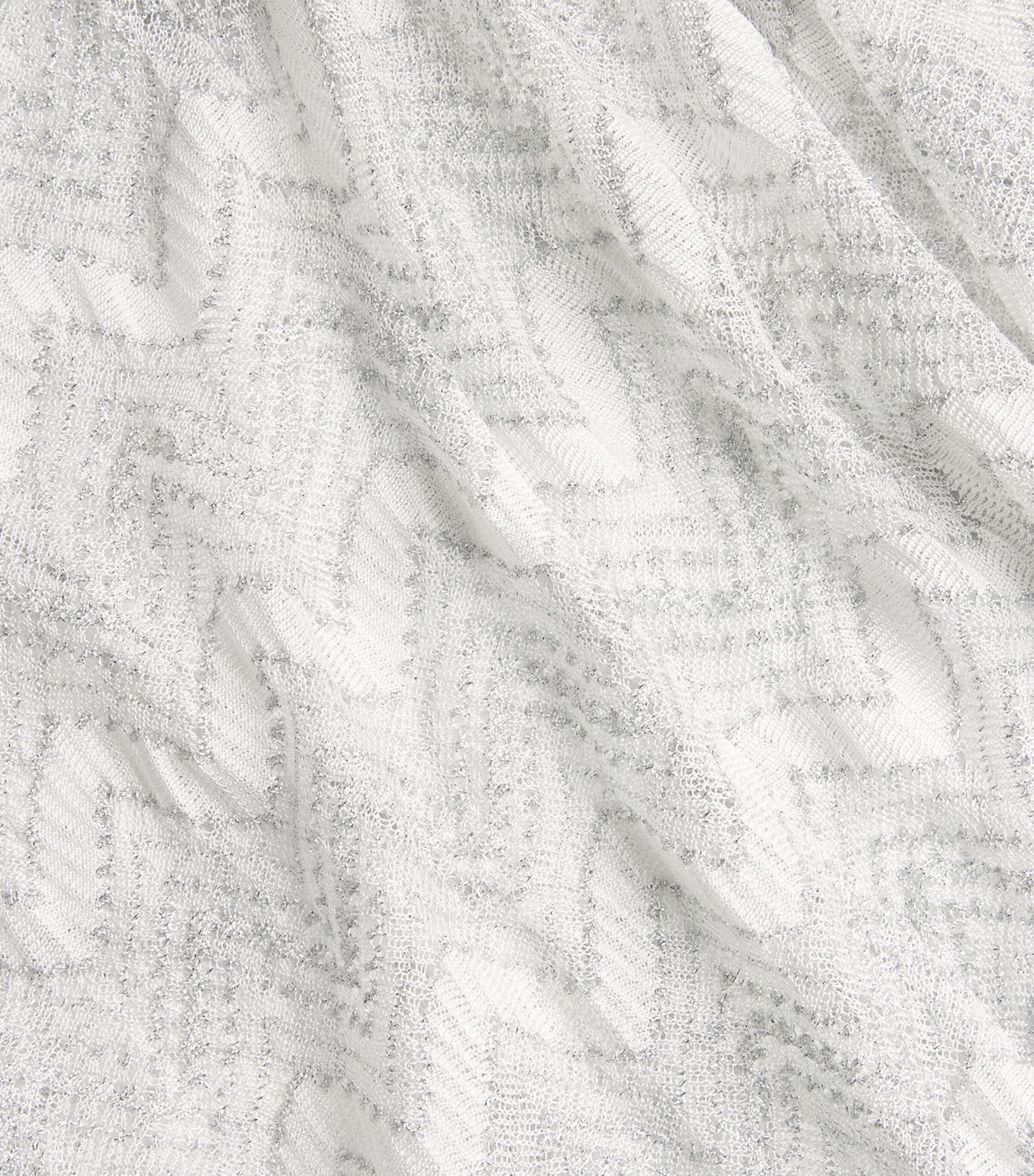 Zigzag Cover-Up Cardigan S01FJ WHTE SLVR LM Image 5