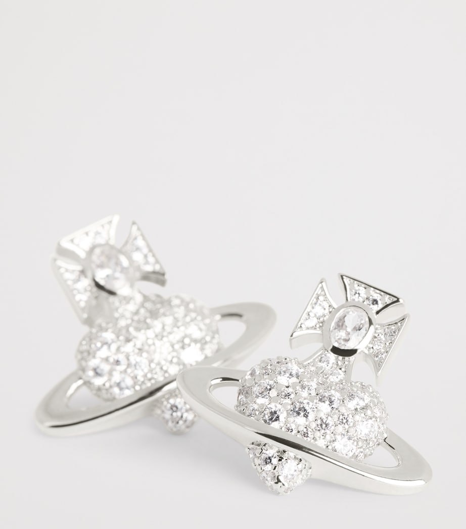Embellished Agnatha Earrings PLATINUM / WHITE CZ Image 5