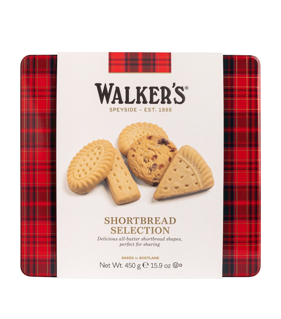 Square Shortbread Assortment Tin (450g) NO COLOUR Image 1