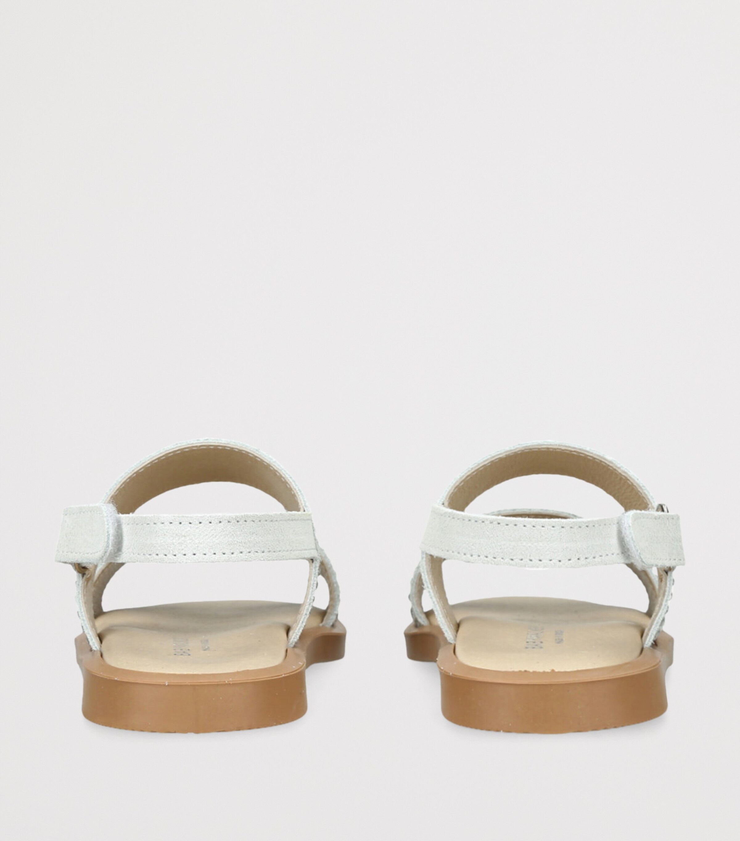 BabyWalker Suede Crystal-Embellished Sandals White Image 2