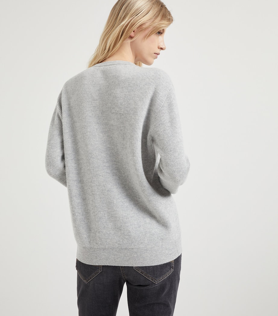 Cashmere Monili-Trim Sweater C072 Image 3