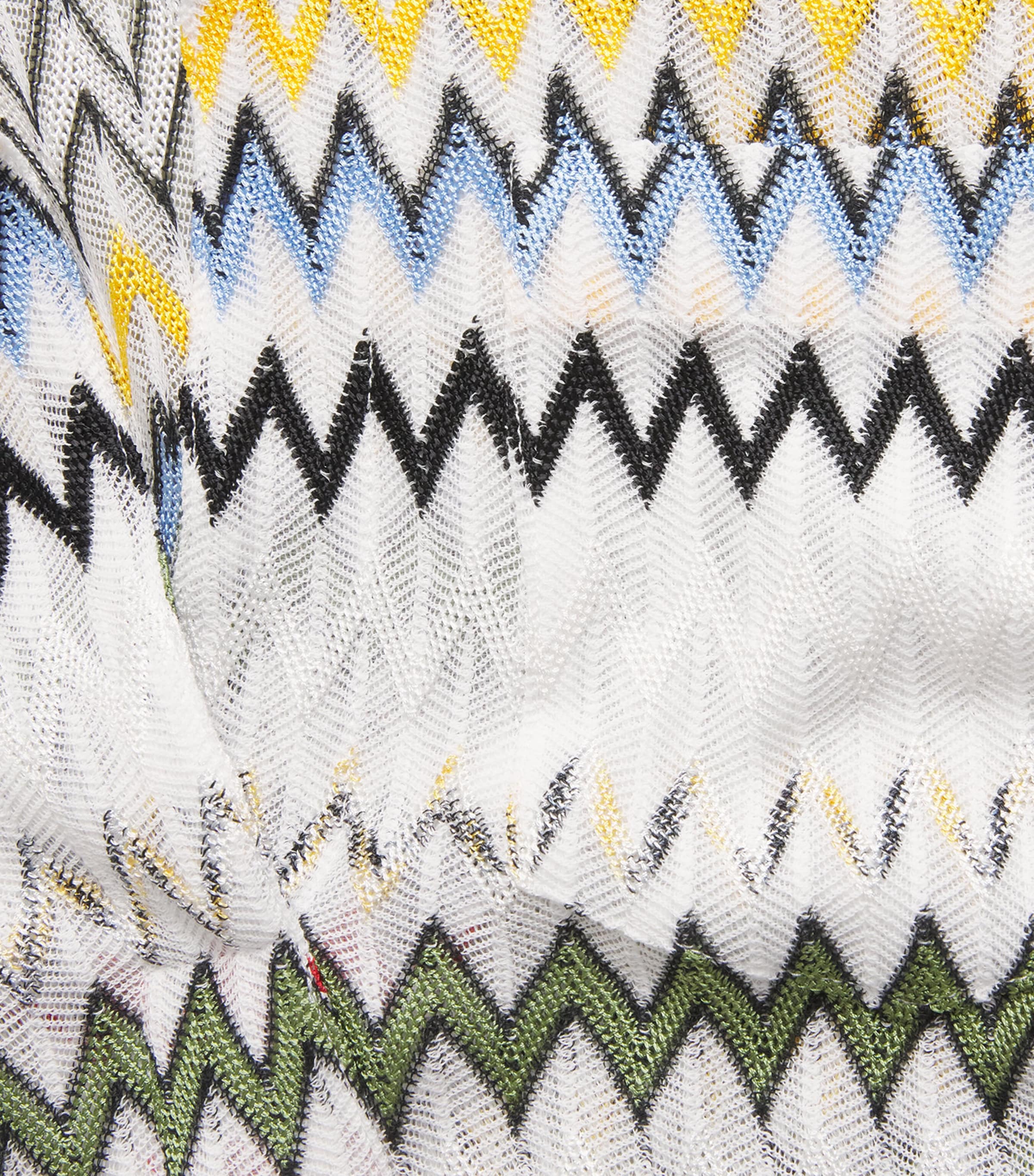 Micro-Chevron Blouse S01K2 MULTI W WHITE Image 5