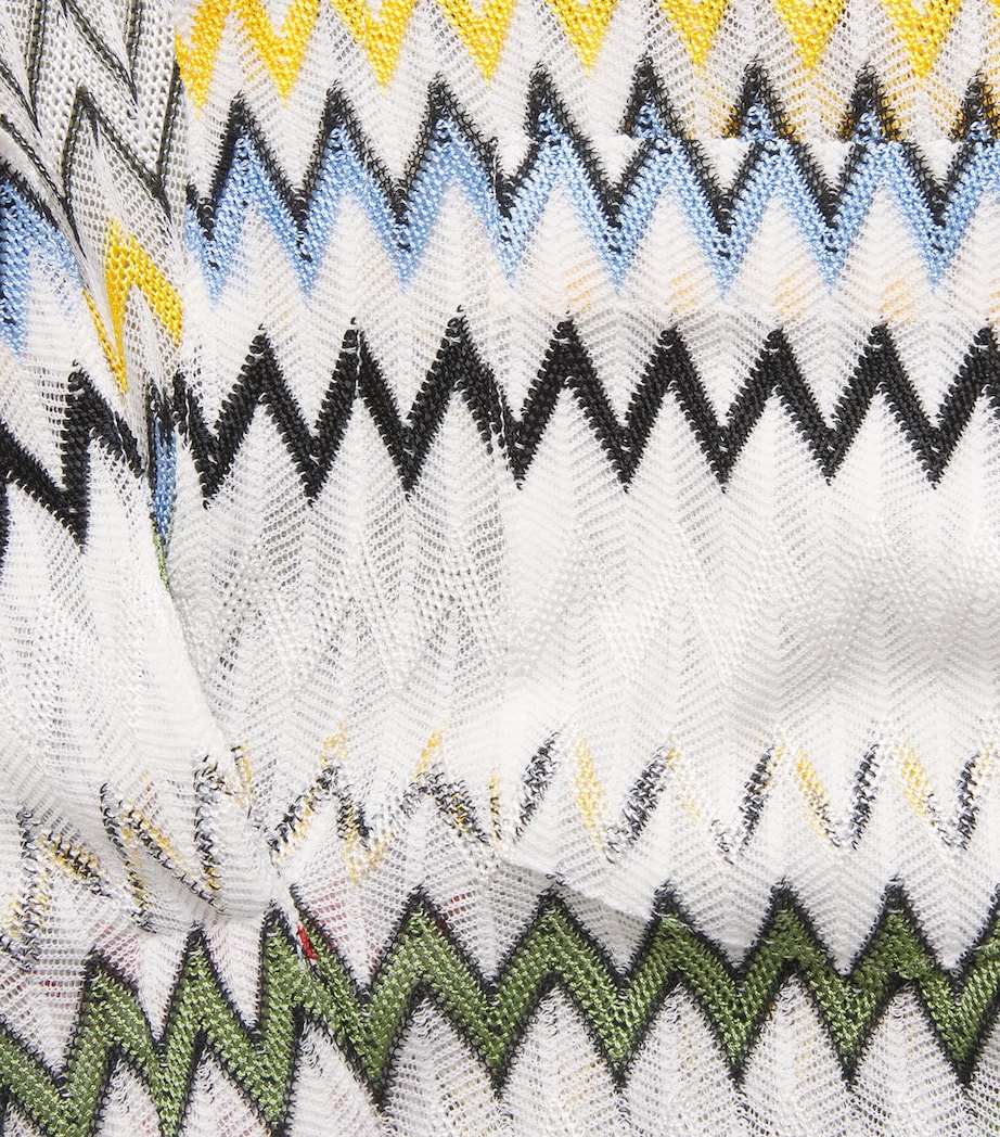 Micro-Chevron Blouse S01K2 MULTI W WHITE Image 5