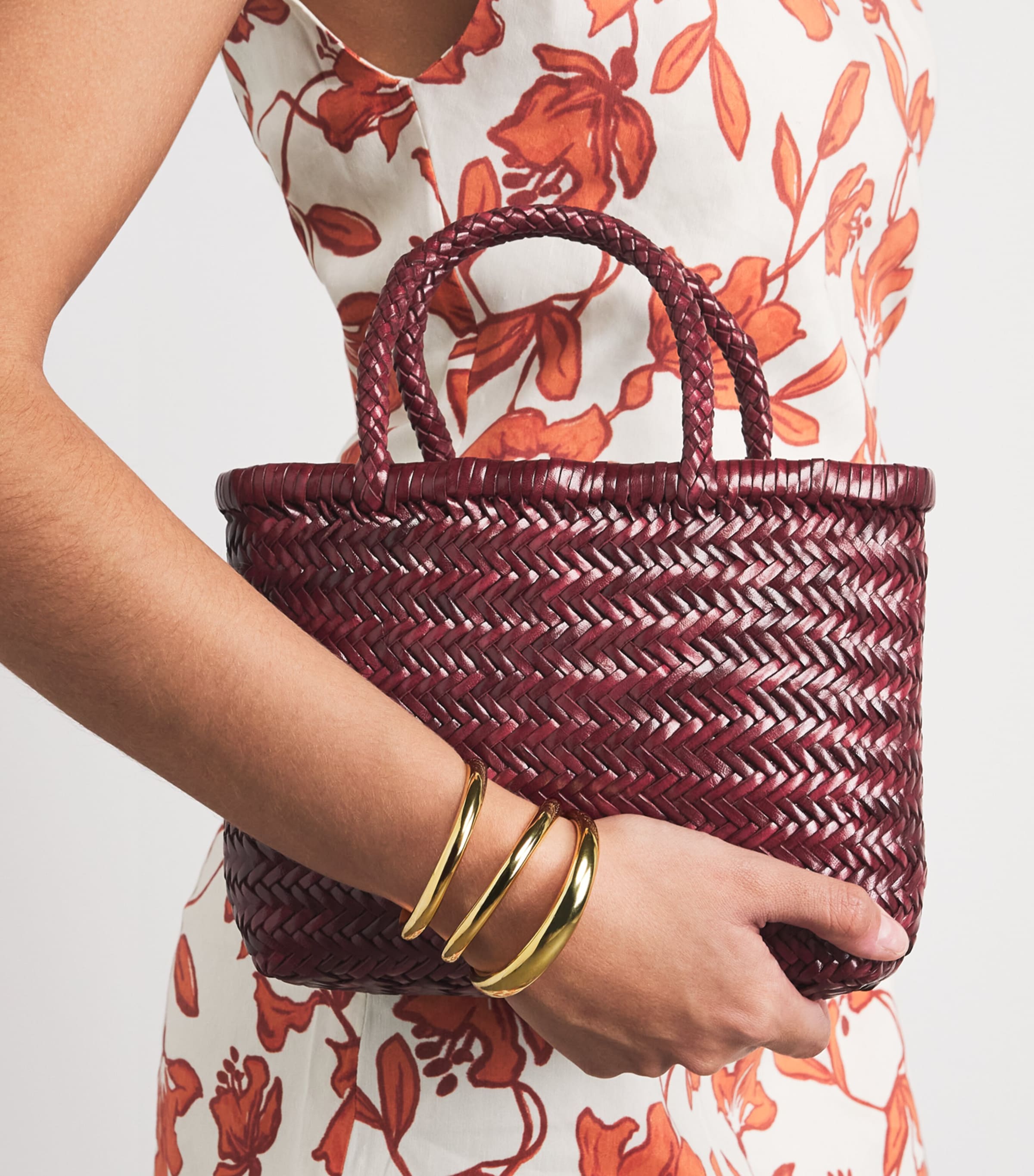 Rixo x Dragon Diffusion Lysia Tote Bag Bordeaux Image 2