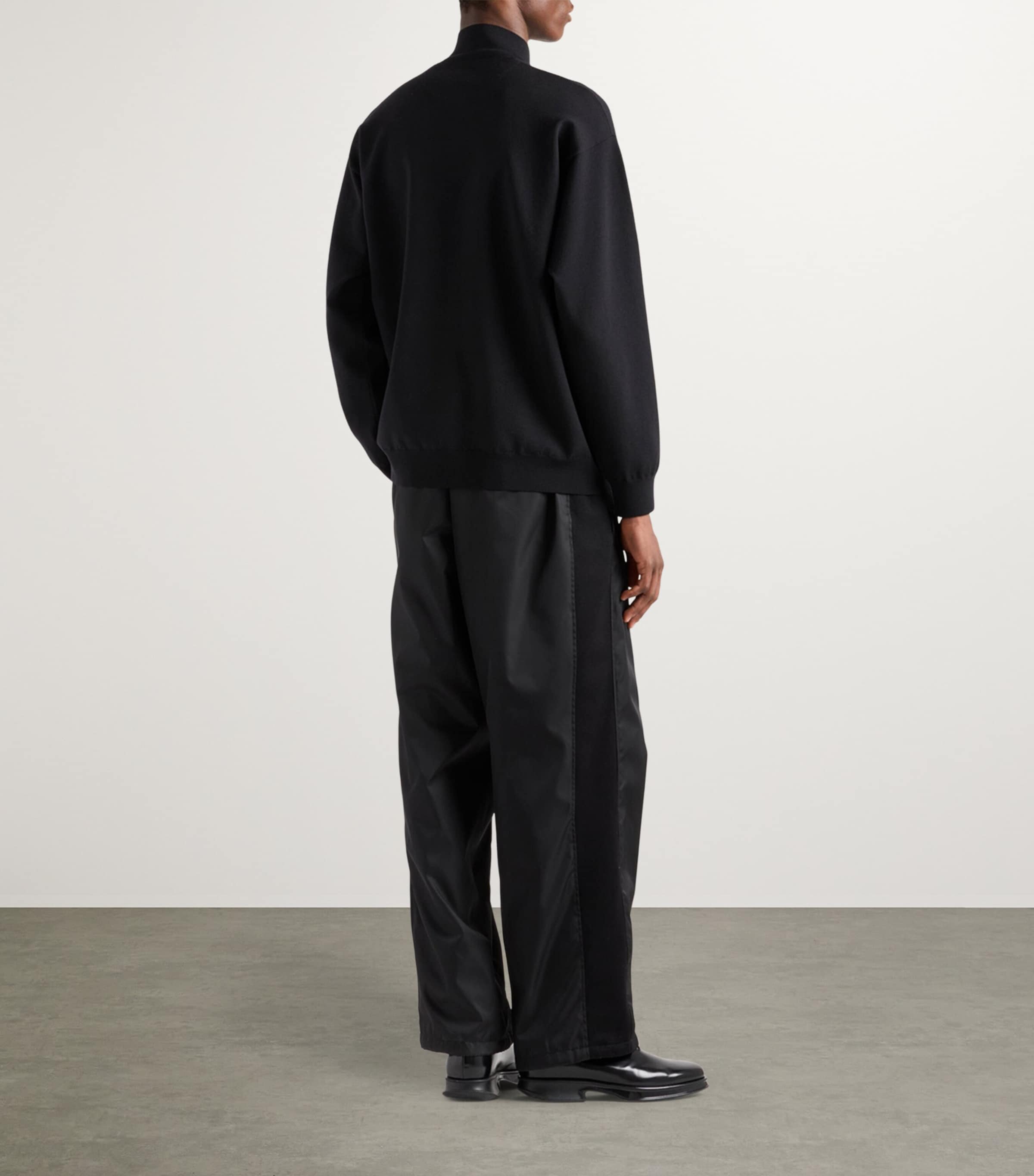 Superfine Wool Bomber Jacket F0002 Image 4