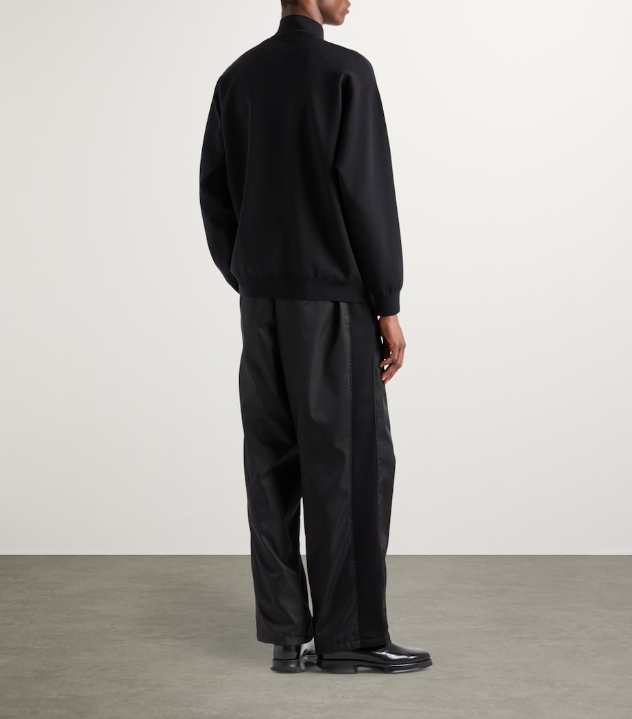 Superfine Wool Bomber Jacket F0002 Image 4