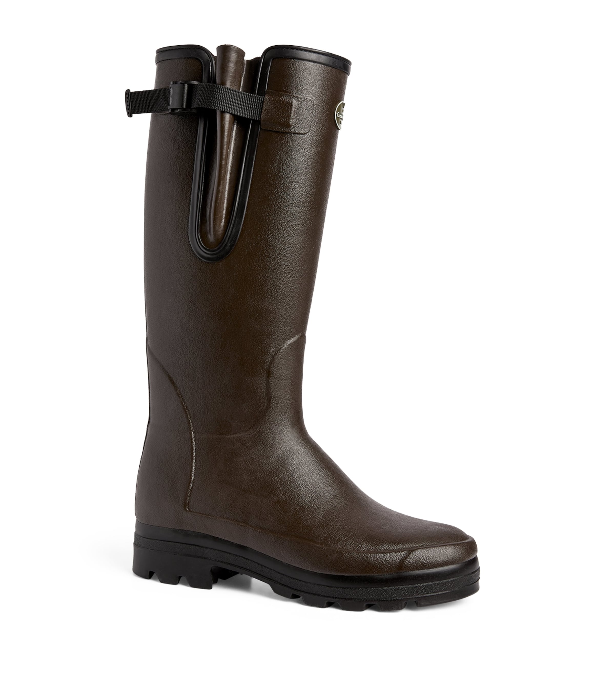 Neoprene-Lined Vierzonord Wellington Boots MARRON FONCÉ 0101 Image 2