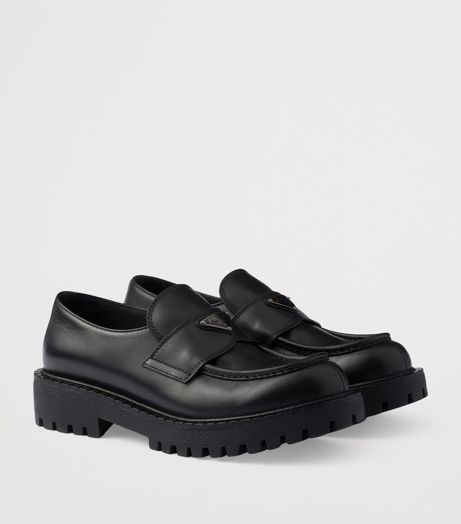 Brushed Leather Loafers F0002 Image 2