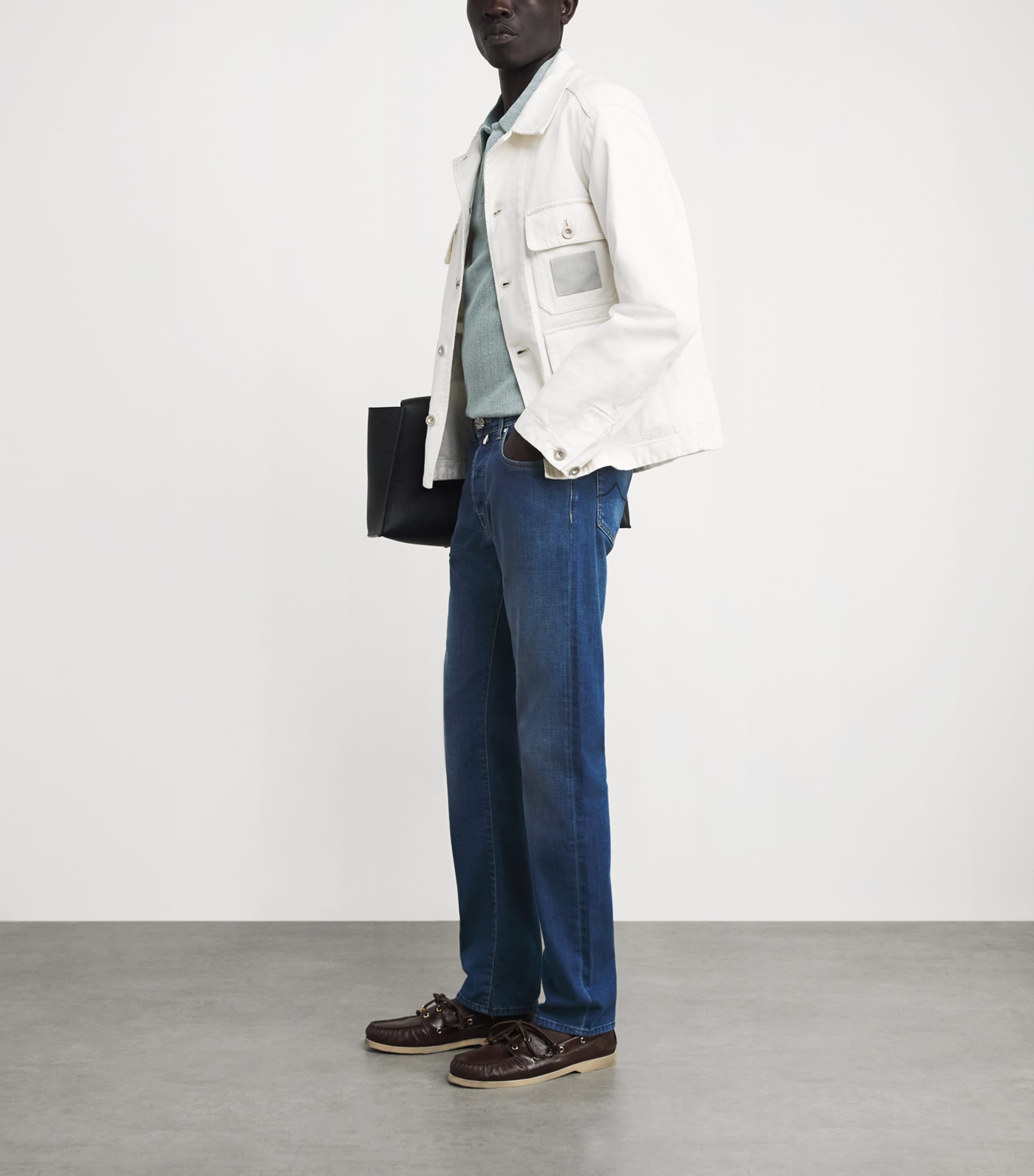 JACOB COHËN Mens Bard Slim Jeans Medium Blue Image 2