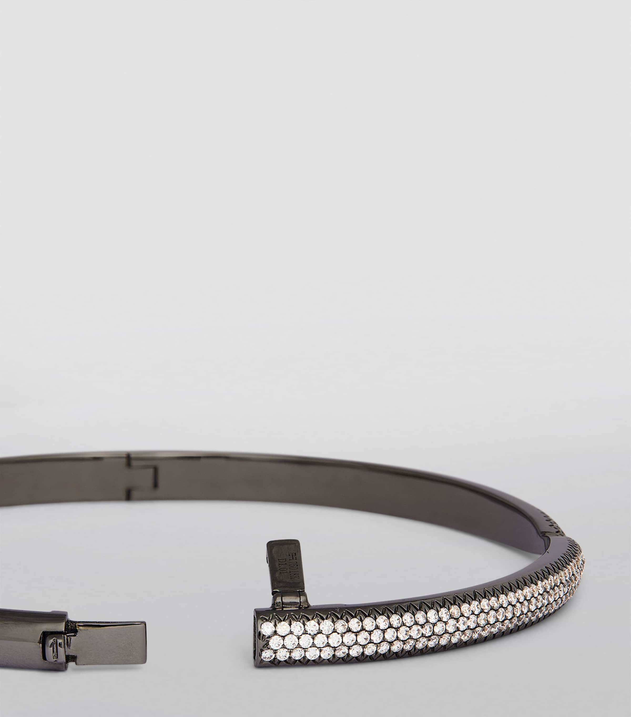 Black Gold and Diamond Kissing Claw Bracelet BLACK GOLD Image 3