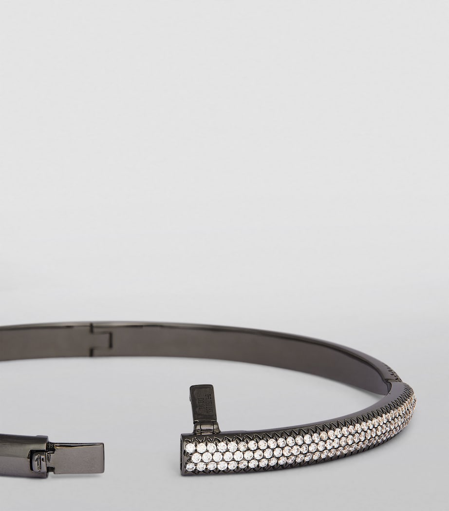 Black Gold and Diamond Kissing Claw Bracelet BLACK GOLD Image 3