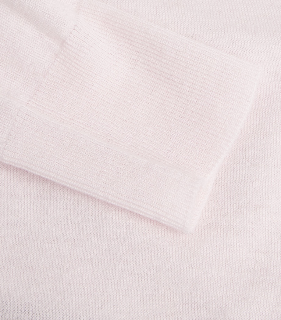 Cashair Round Neck Sweater ROSE Image 5