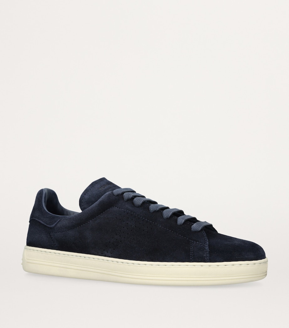 TOM FORD Suede Warwick Sneakers Navy Image 3