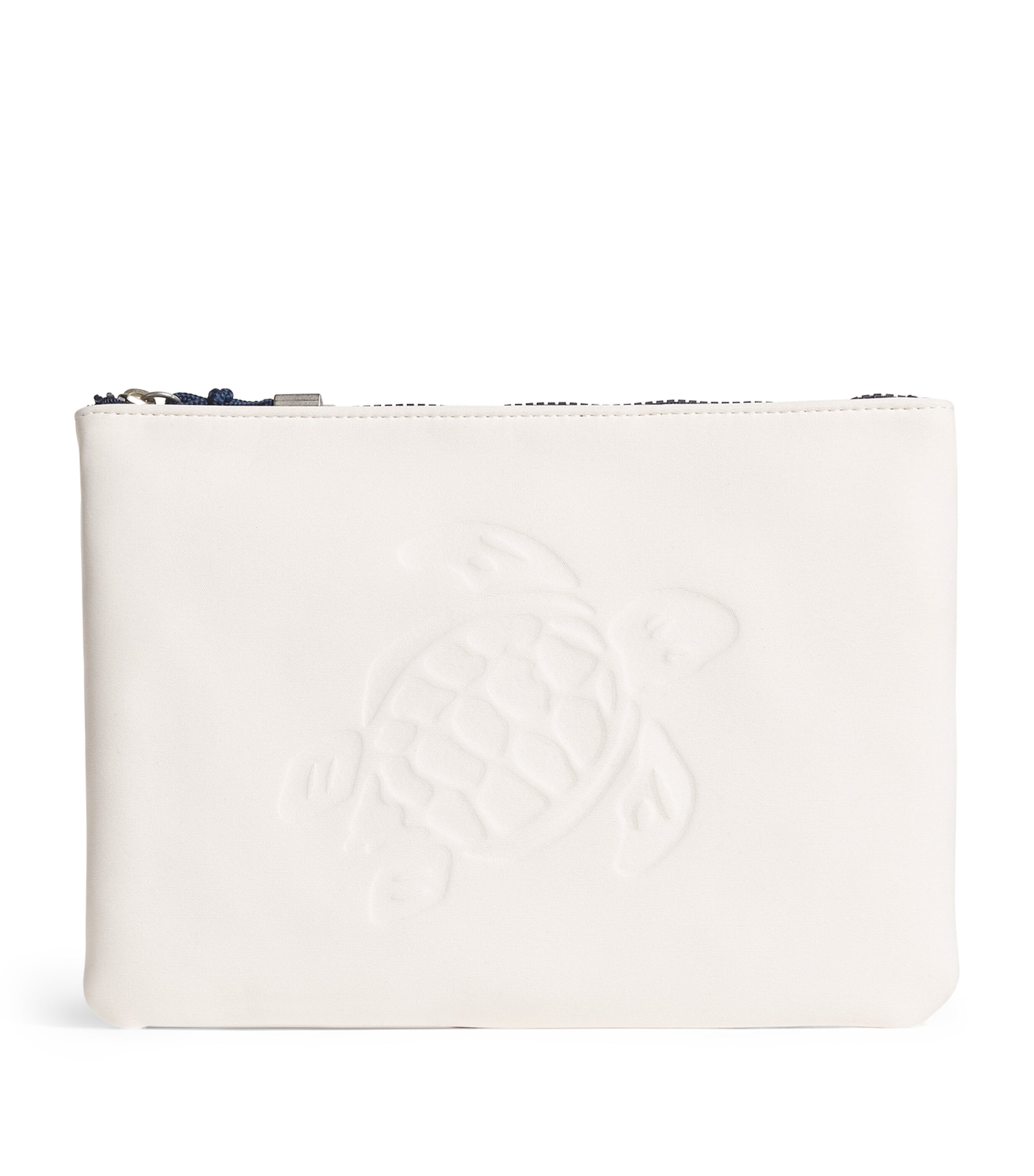 Vilebrequin Neoprene Turtle Jacquard Pouch In White