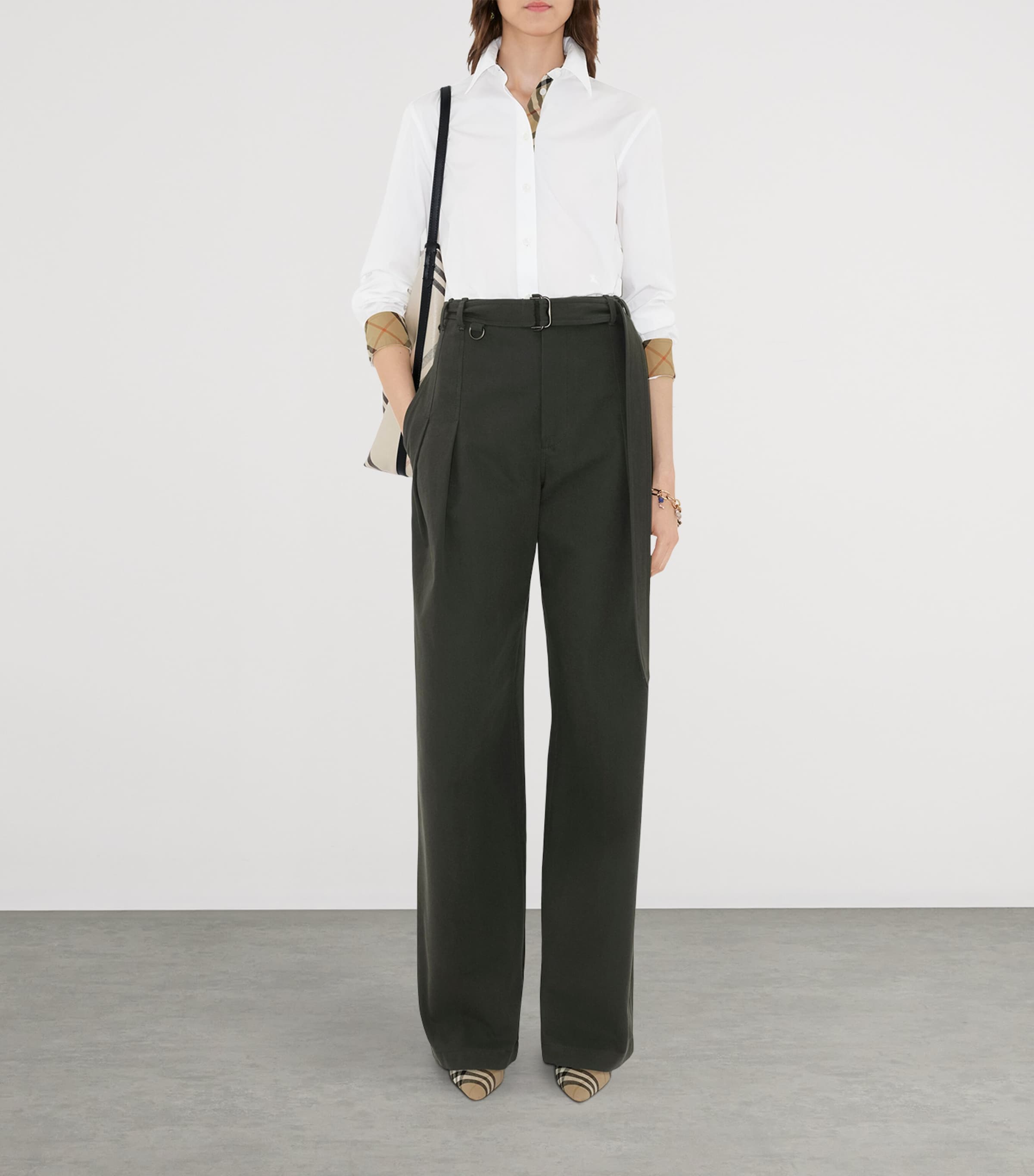 Burberry Womens Cotton Poplin Shirt White Image 6