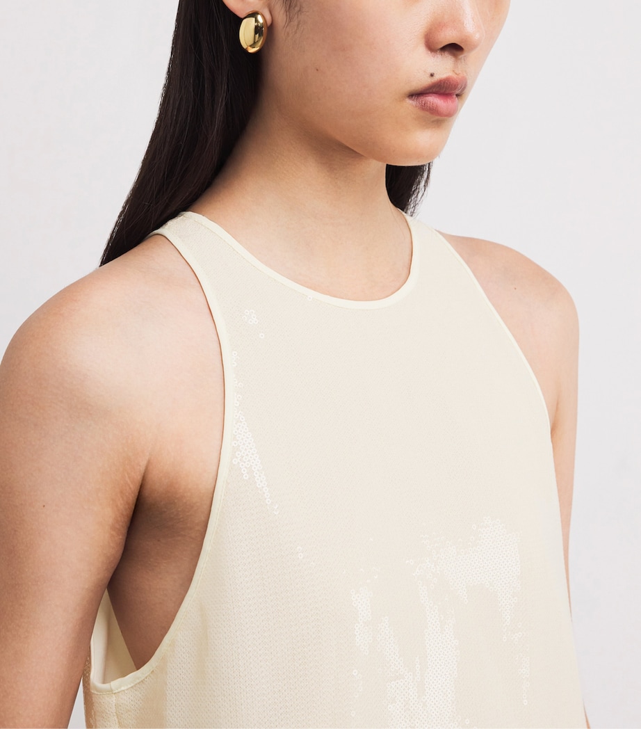 Sequin Sade Maxi Dress 111 PEARL Image 4