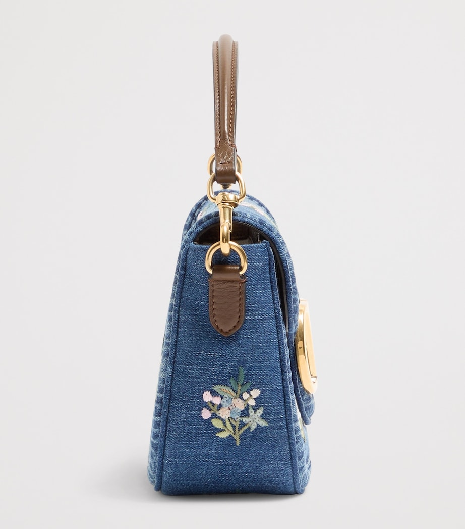 Valentino Garavani Embroidered Locò Shoulder Bag Image 3