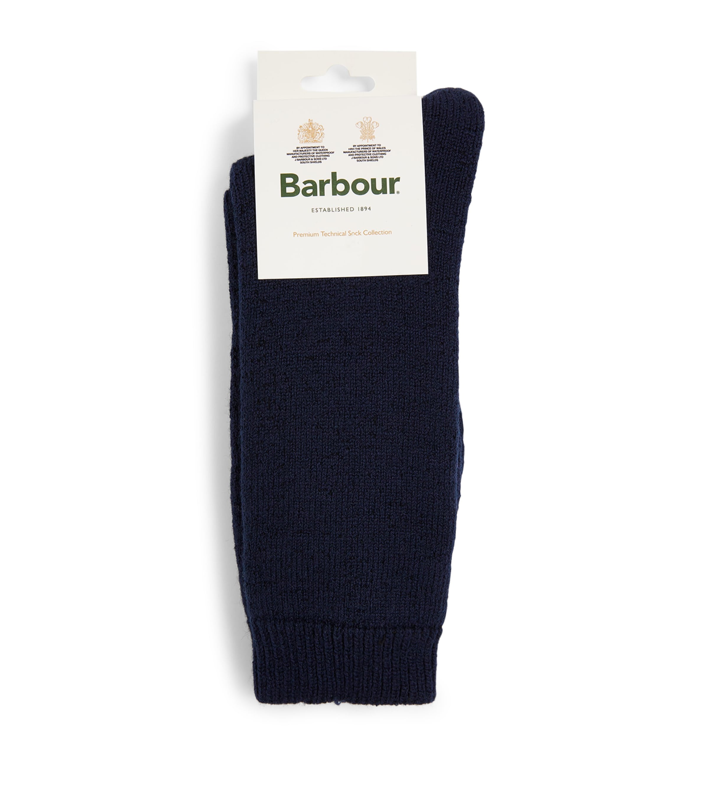 BARBOUR MERINO WOOL-BLEND WELLINGTON CALF-LENGTH SOCKS