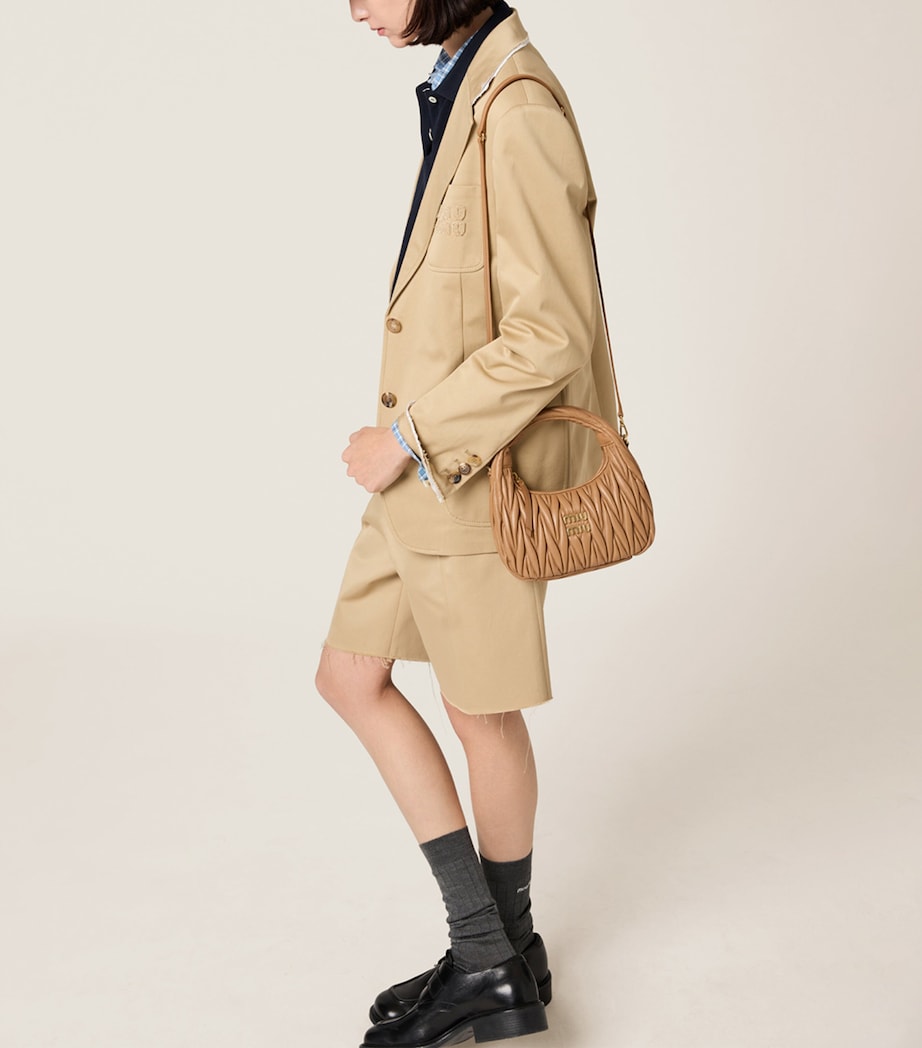 Matelassé Leather Wander Top-Handle Bag F098L Image 8