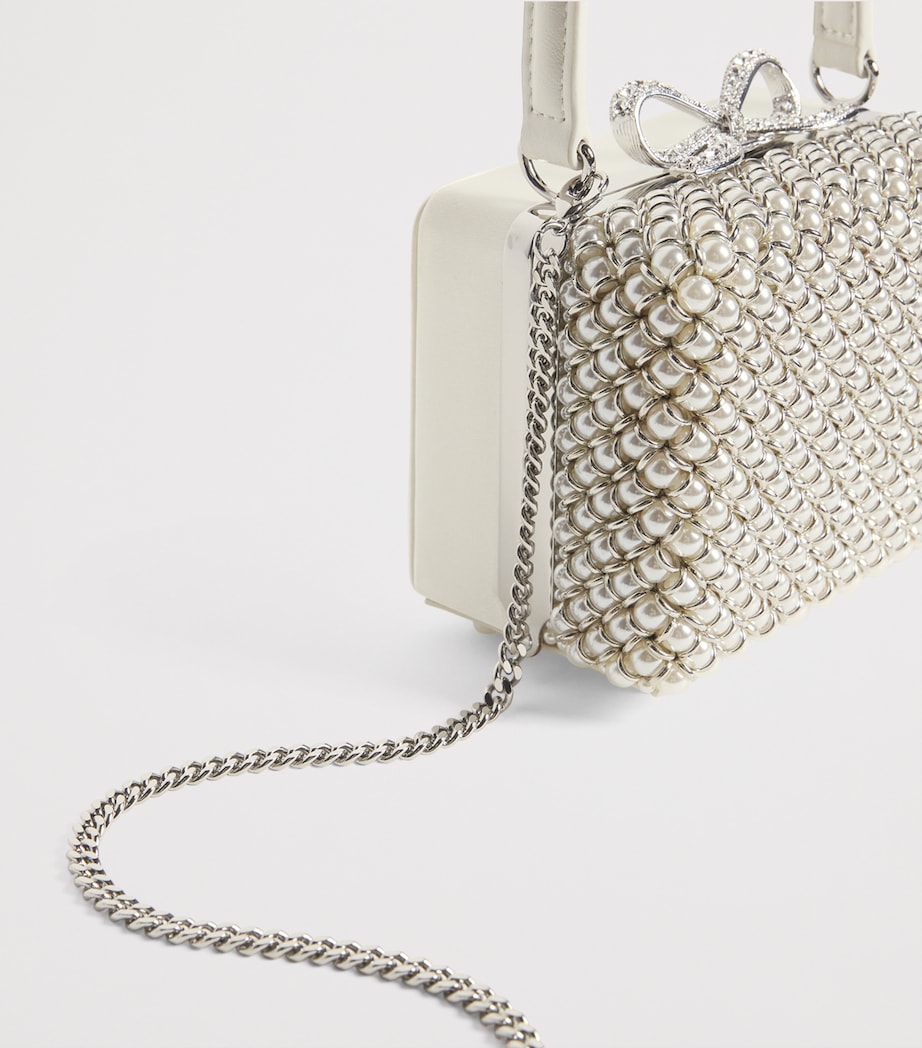Pearl-Embellished Mini Bag CREAM Image 6