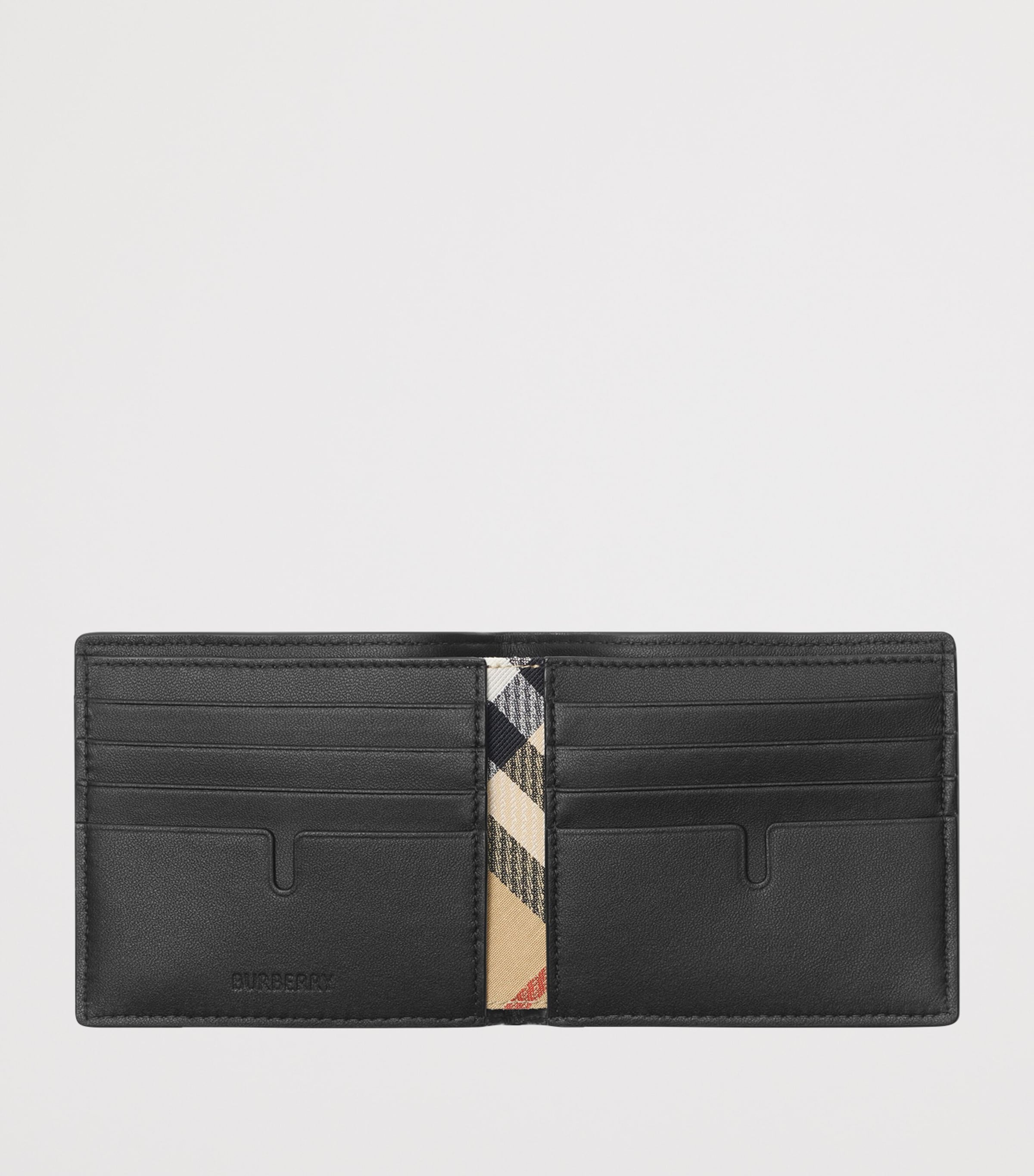 Burberry Leather Cotswolds Bifold Wallet Black Image 2