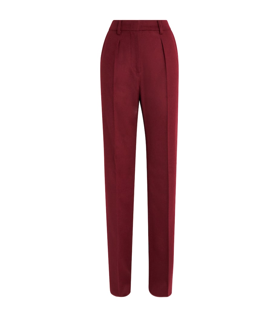 Camelwool Straight Trousers RASPBERRY Image 1