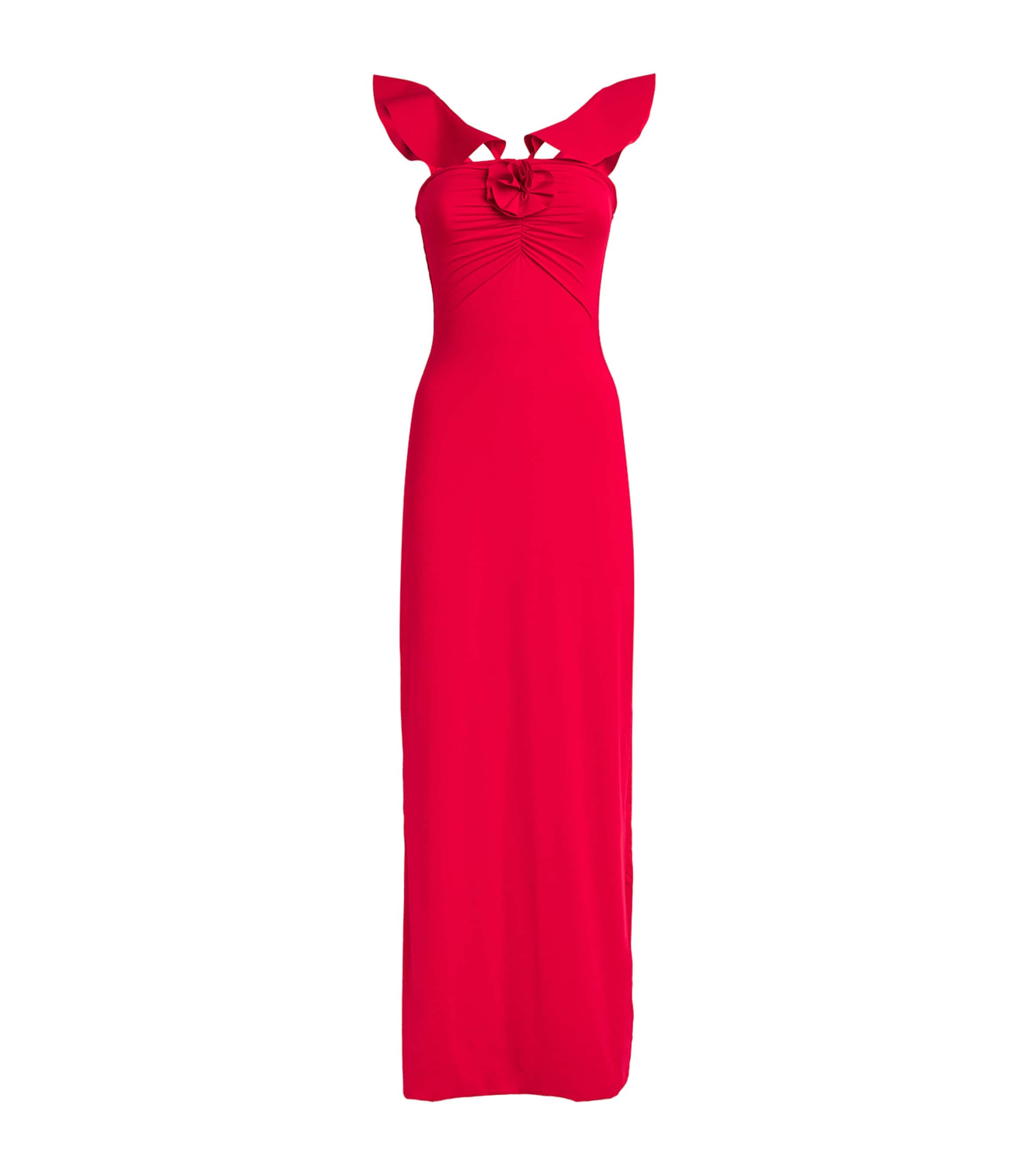 Shop Maygel Coronel Sortilegio Maxi Dress In Red