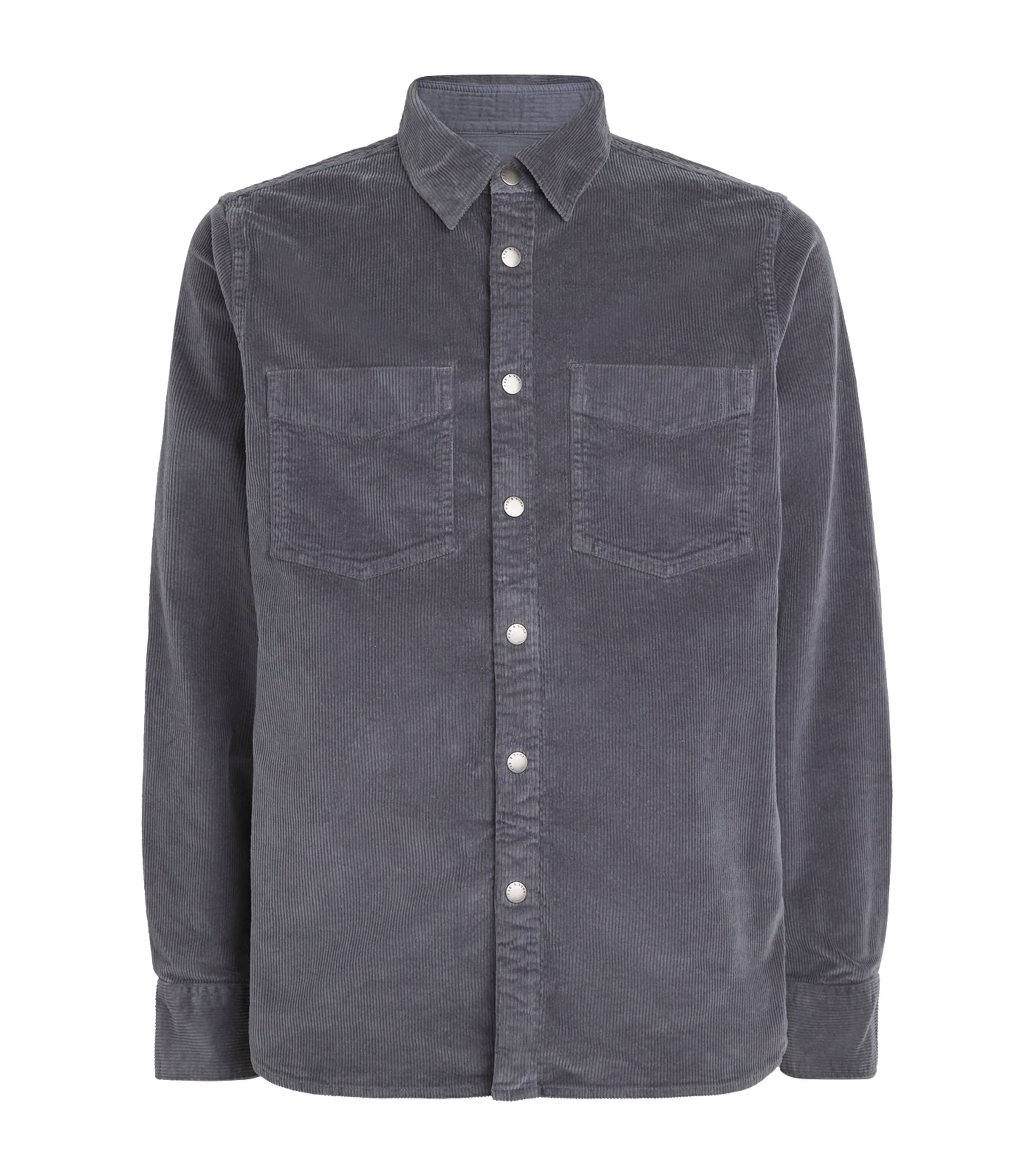 Rag & Bone Cotton Corduroy Shirt In Gray