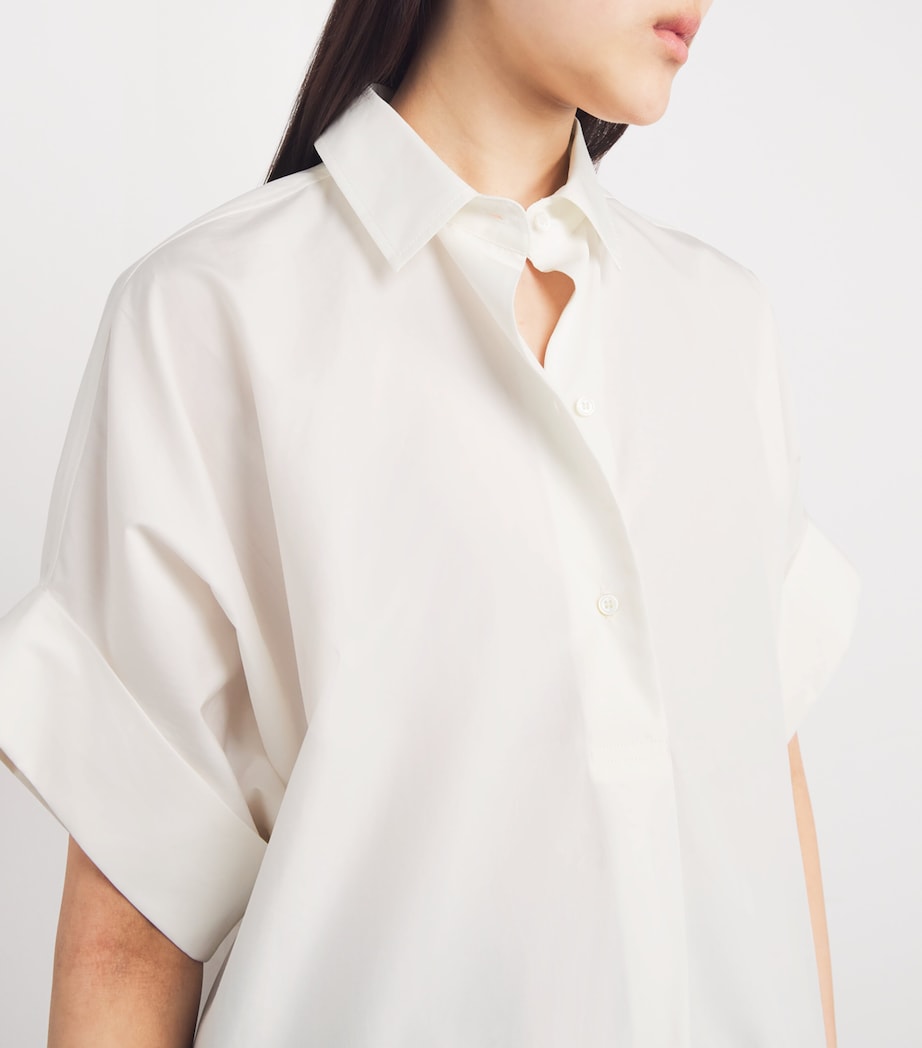 Cotton Poplin Top WHITE Image 6