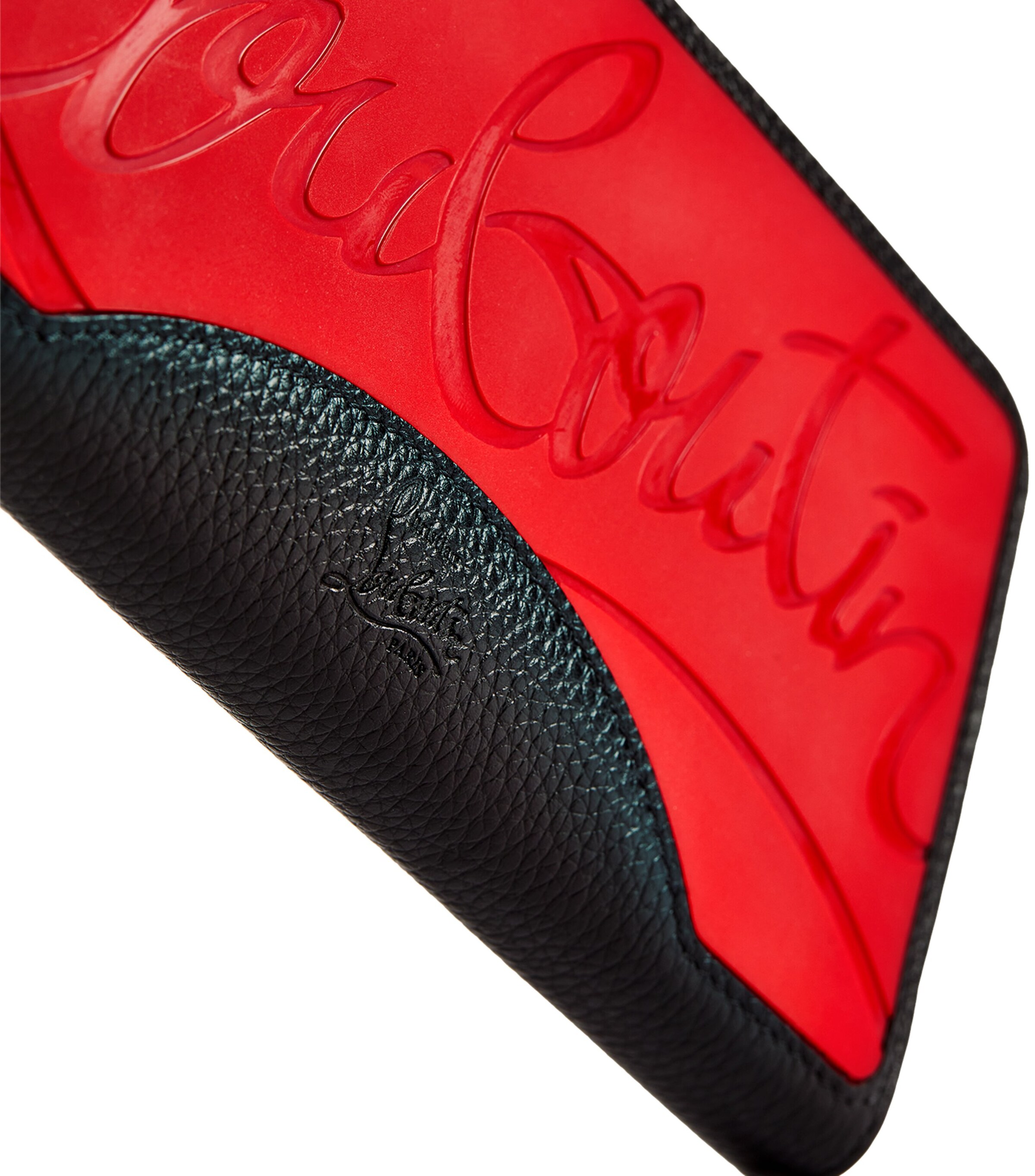 小物 Christian Louboutin Panettone wallet Panettone - Wallet - Calf leather and rubber - Black - Christian