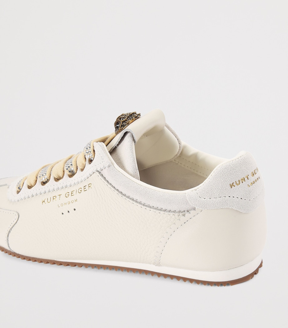 Kurt Geiger London Leather-Suede Islington Sneakers Bone/comb Image 3