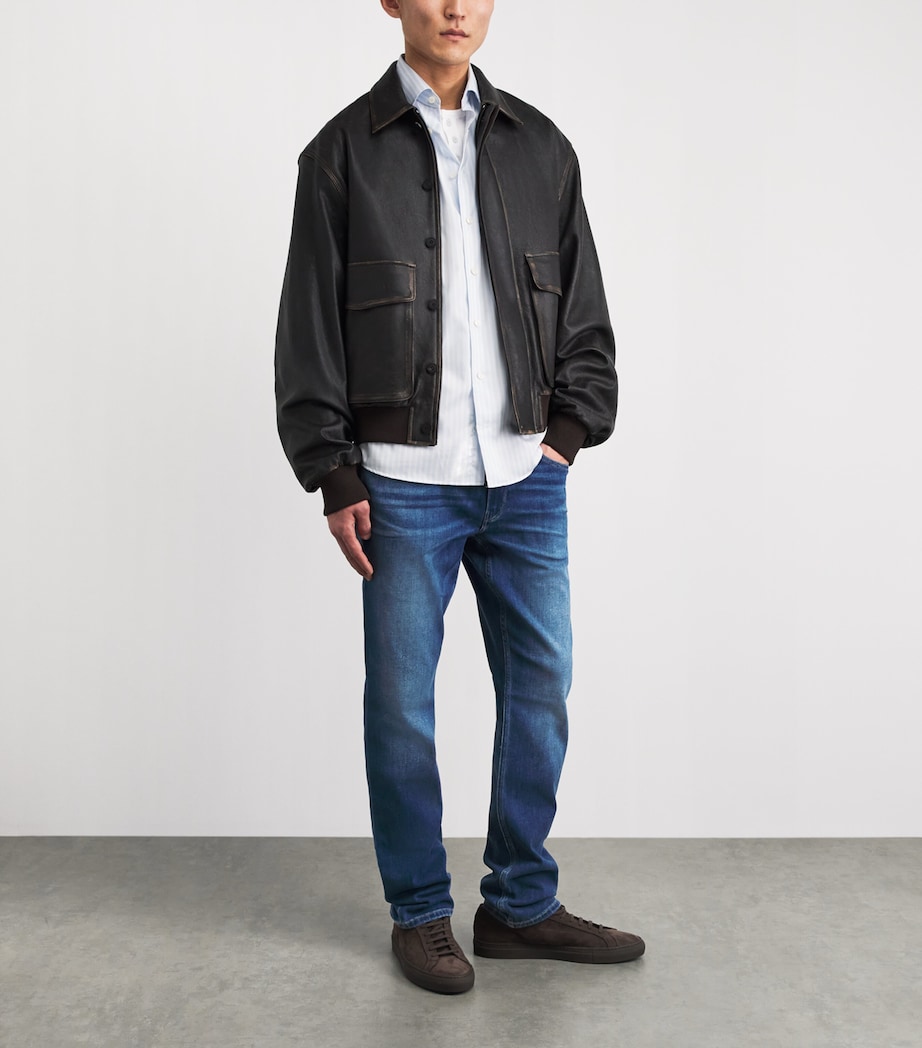 PAIGE Mens Federal Slim Jeans Milburn Image 2
