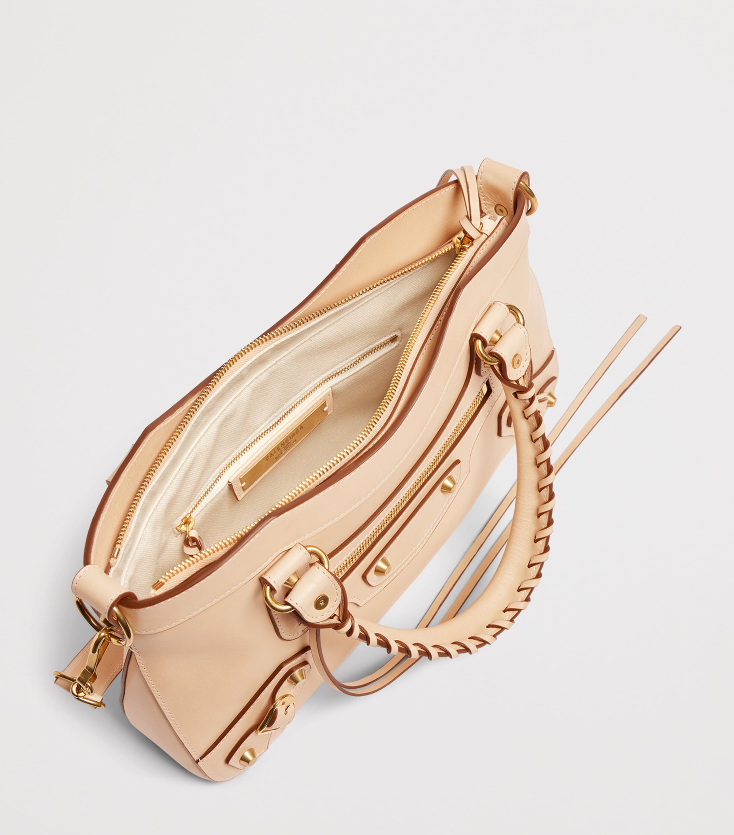 Balenciaga Ivory Calfskin Le City First Top-Handle Bag | Harrods US