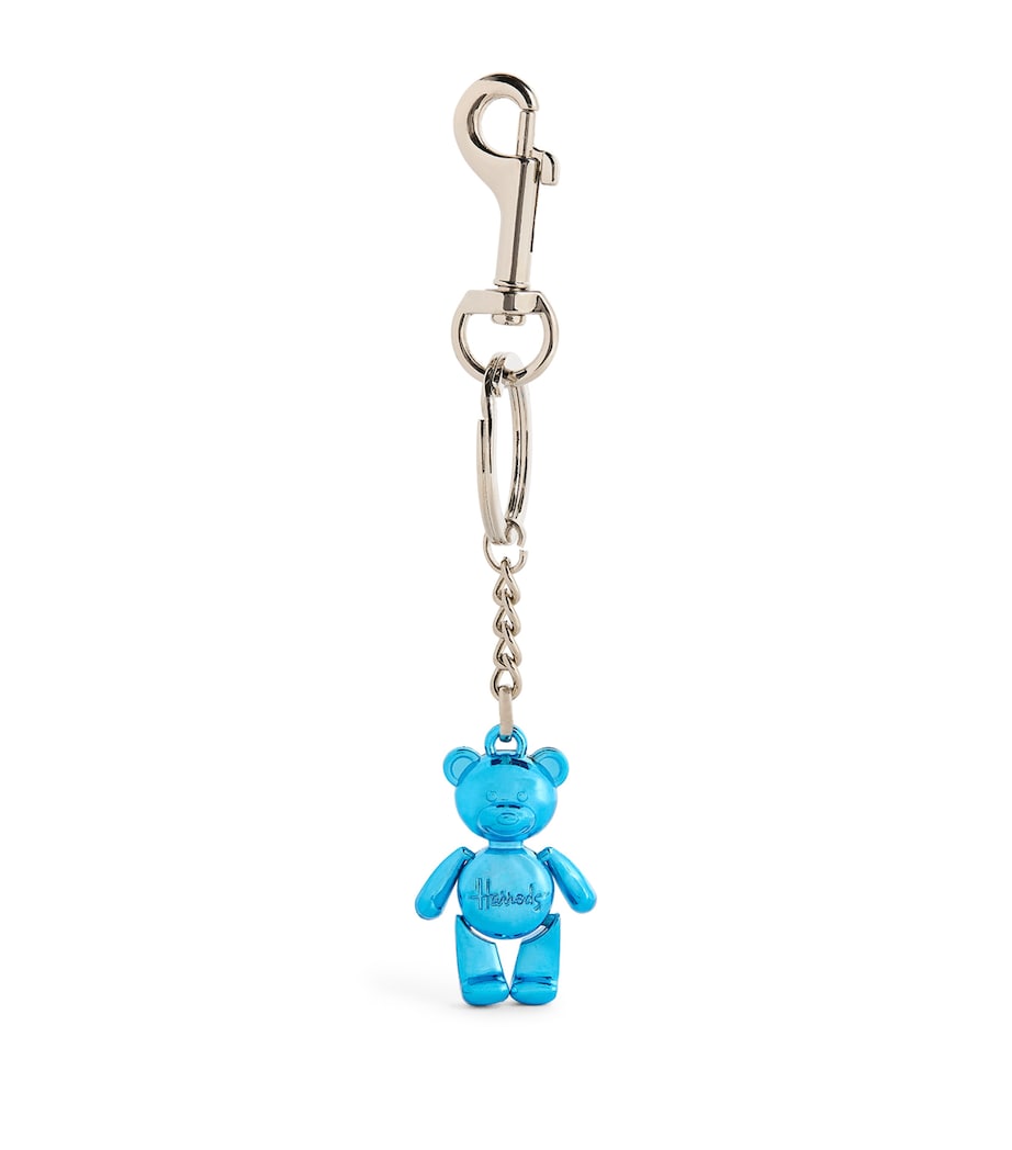Harrods Jointed Bear Keyring Blue Image 1