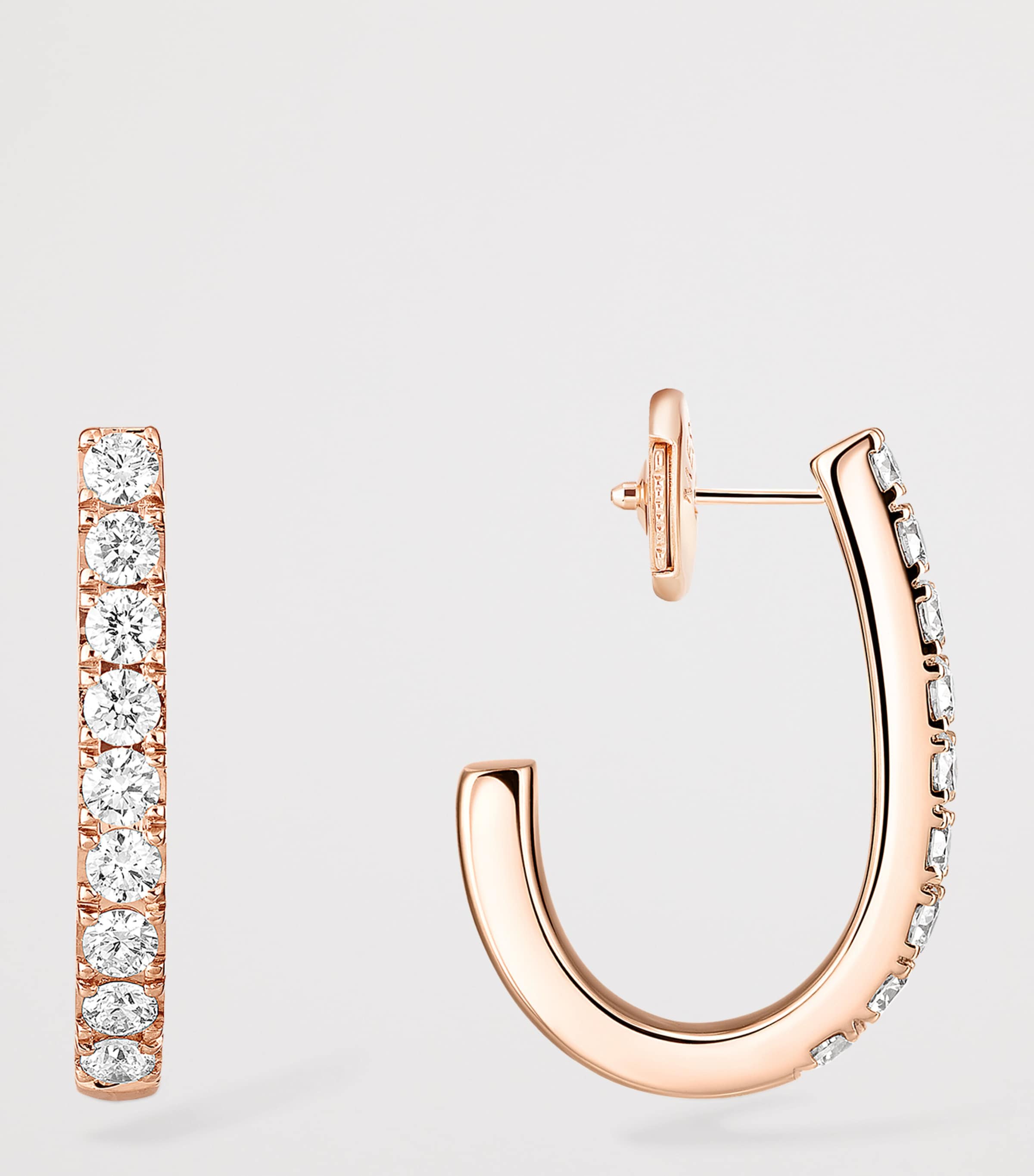 Messika Gatsby Pink Gold and Diamond Earrings (0.25ct) Pink Gold Image 3
