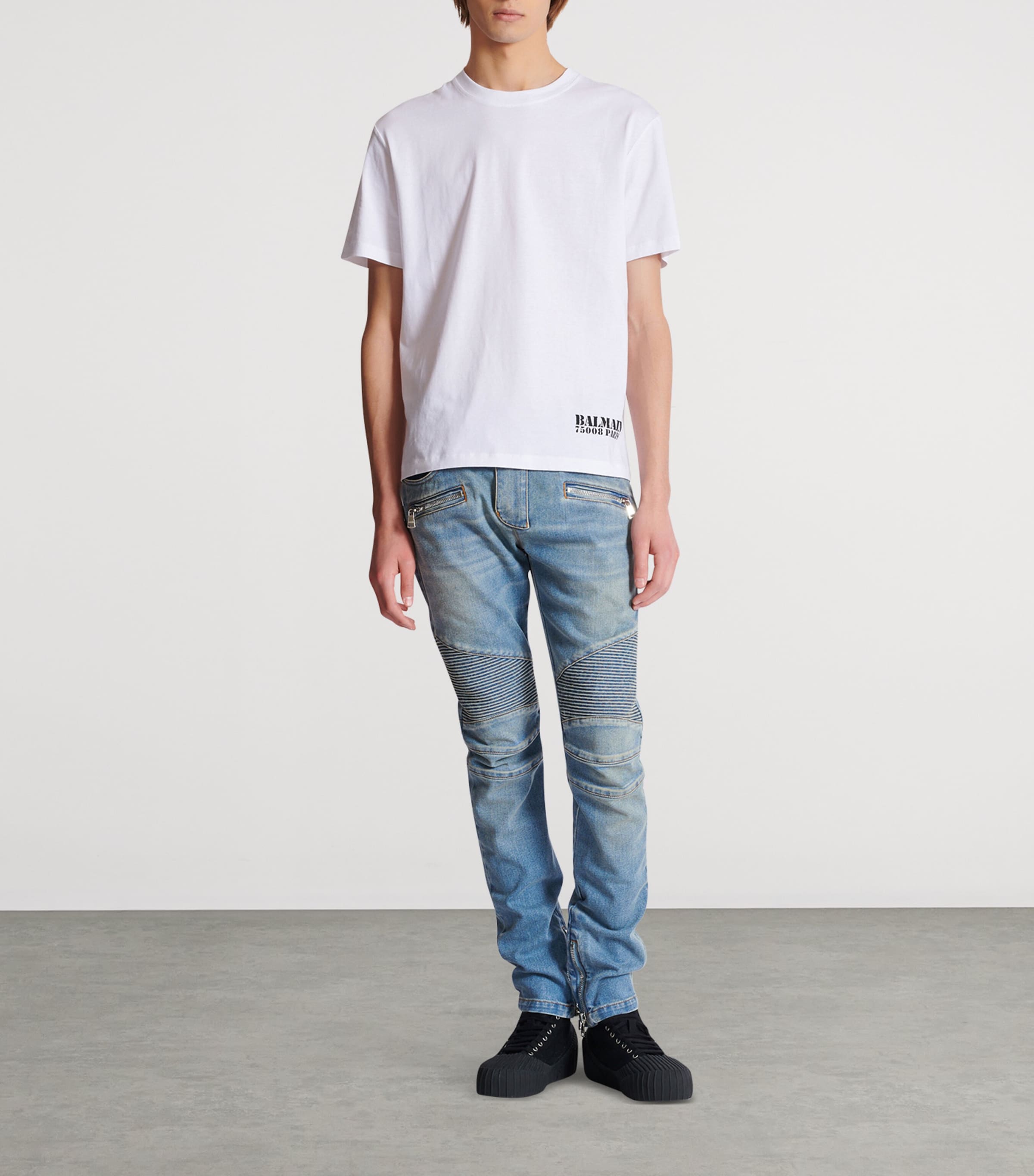Biker Slim Jeans 6AW BLEU JEAN Image 6