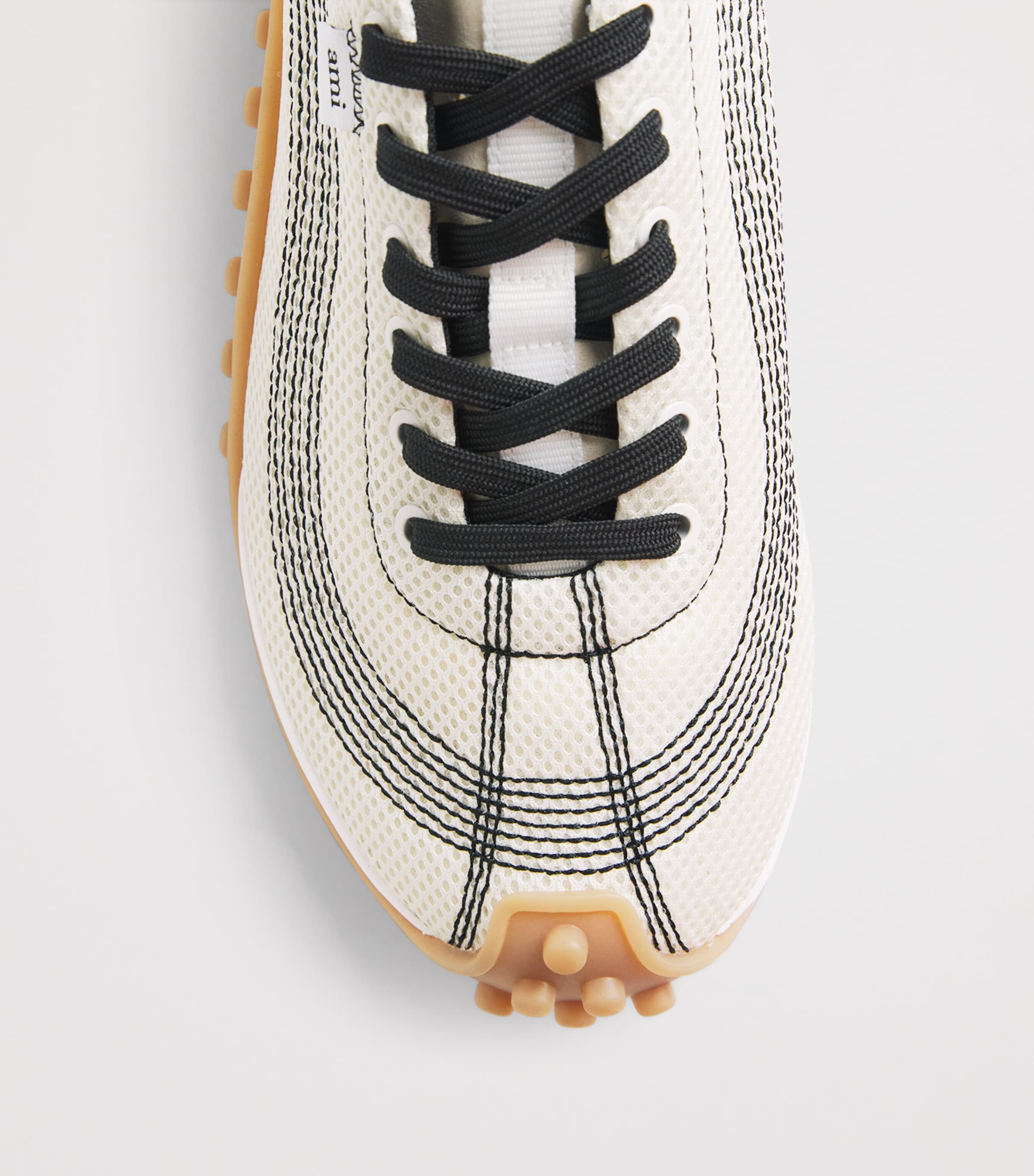 AMI Paris Mirage Sneakers Blanc Creme Image 6