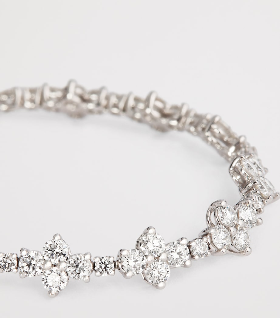 White Gold and Diamond Vivi Tennis Bracelet WHITE GOLD Image 5