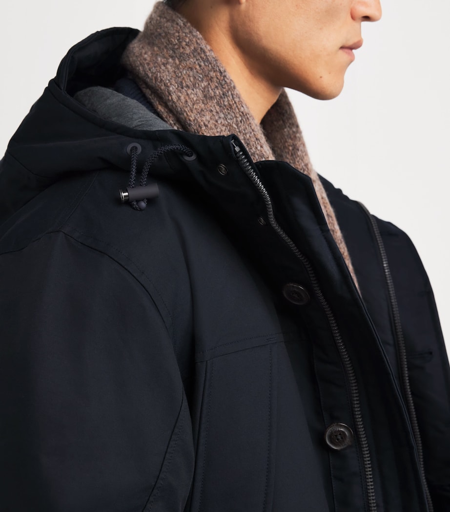 Down-Filled Lennox Parka Coat NAVY Image 6