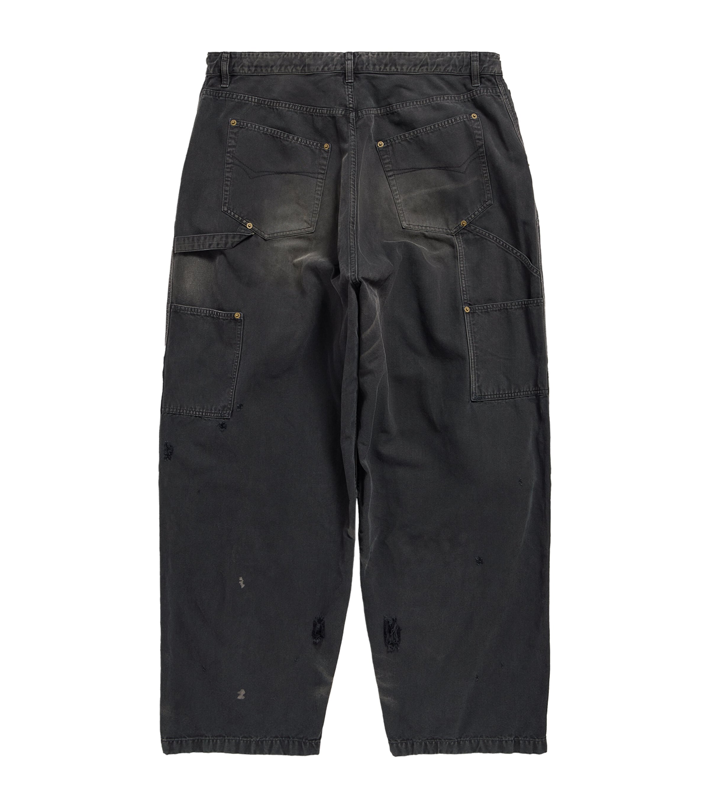 Balenciaga Black Double Knee Trousers | Harrods UK