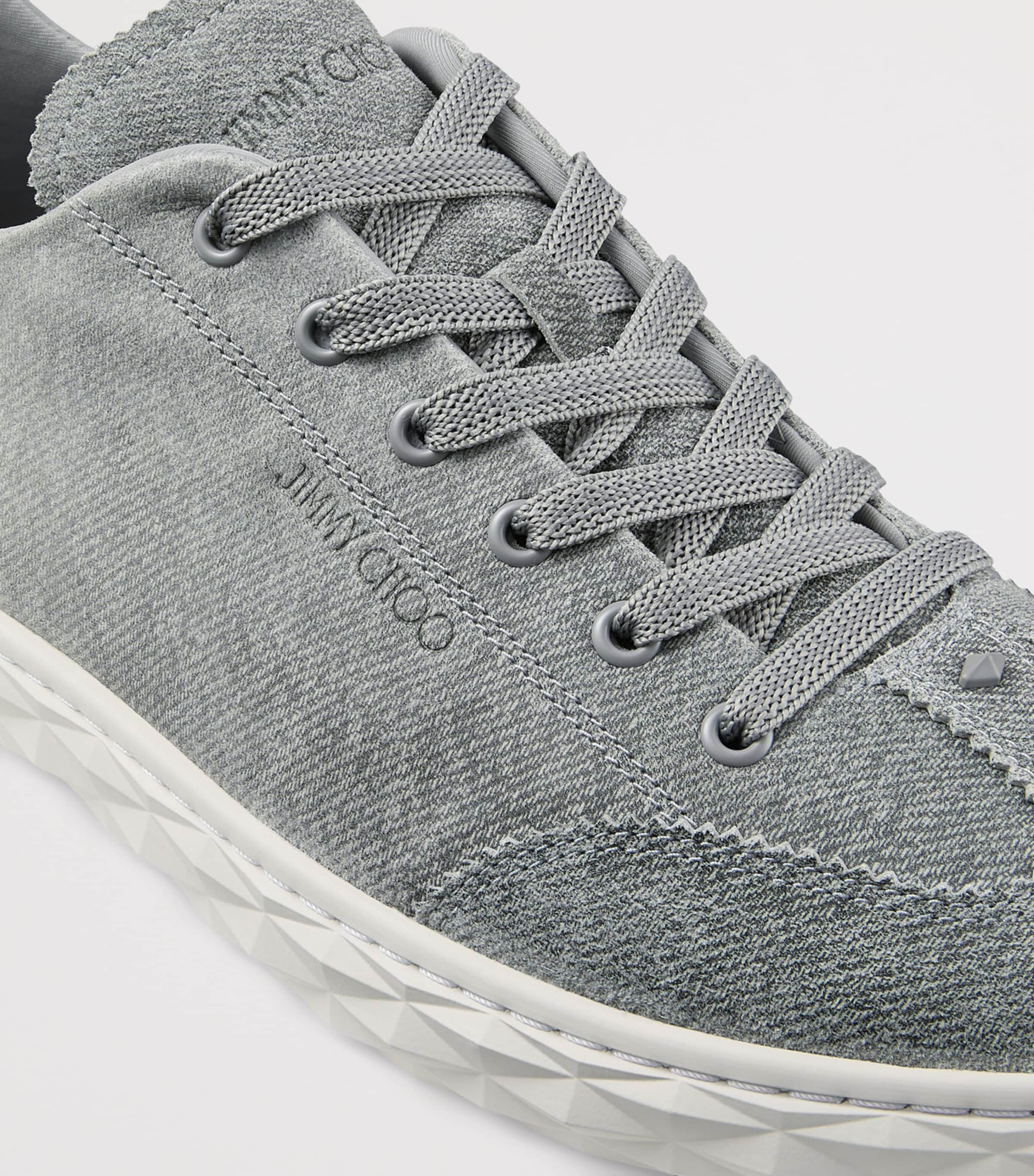 Suede-Leather Diamond Light Flex F Sneakers V DOVE MIX Image 6